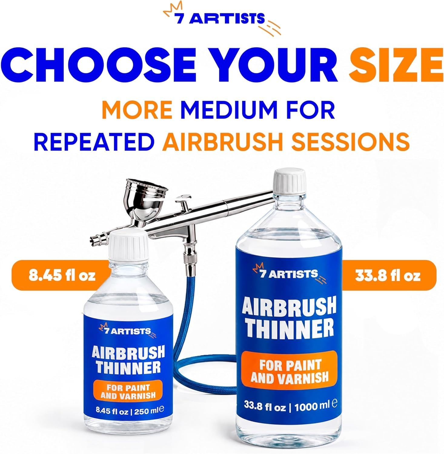 Airbrush Thinner for Acrylic Paint 8.45 fl oz (250 ml) – Water-Based Paint Reduc