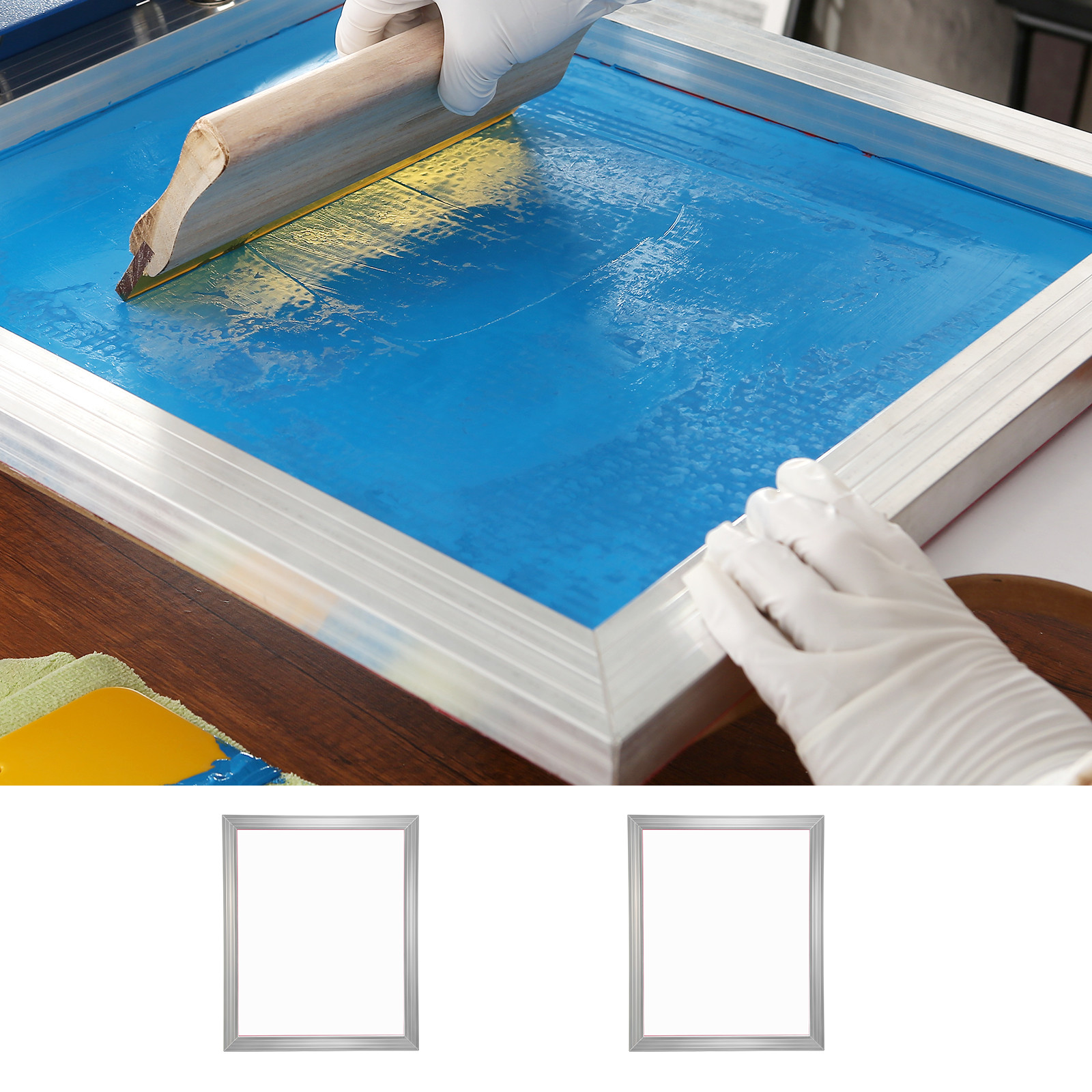 VEVOR Screen Printing Kit Silk Screen Printing Frame 20x24in 230 Count Mesh 2pcs
