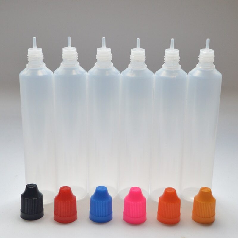 10-Piece Translucent Eyedrops Bottle, 30Ml/60Ml Glue Bottle, with 2 Mini Funnels