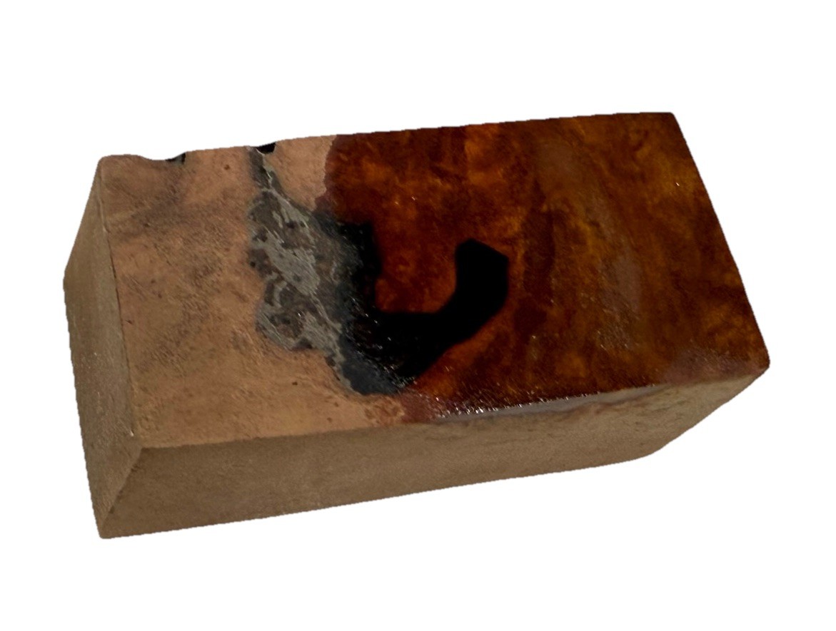 River Red Gum Burl turning blank 1-7/16″ x 1-7/16″ x 3″ (c48) See Description