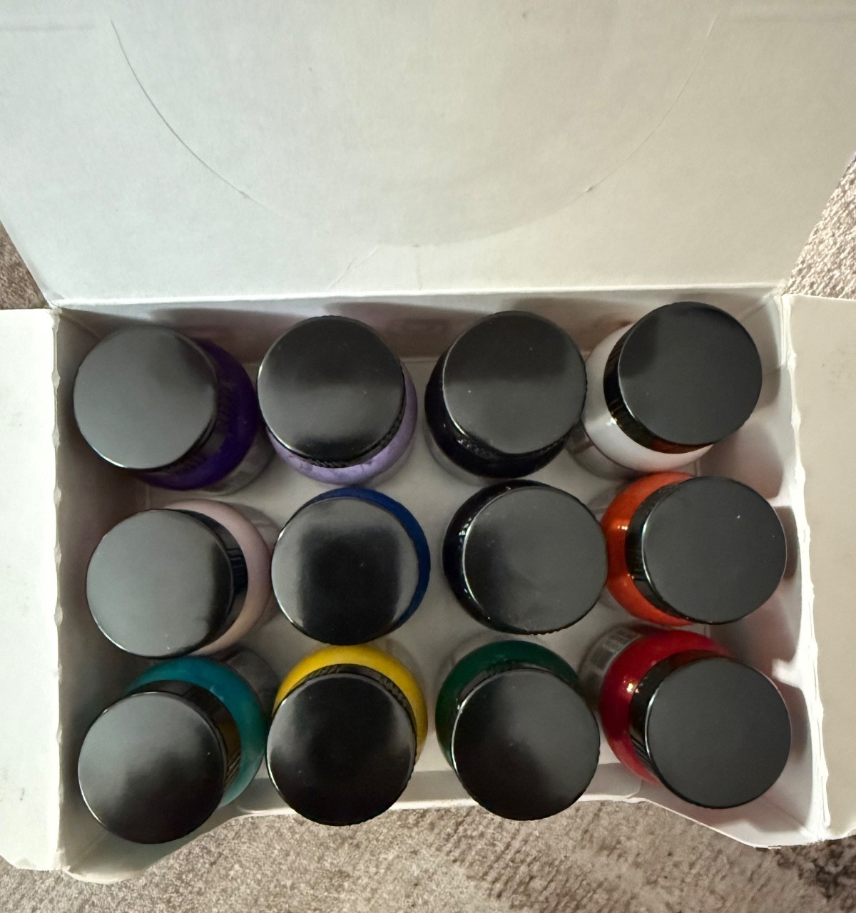 Angelus Shoe Polish | Acrylic Leather Paint | 12 Colors / 1 oz. | Open Box