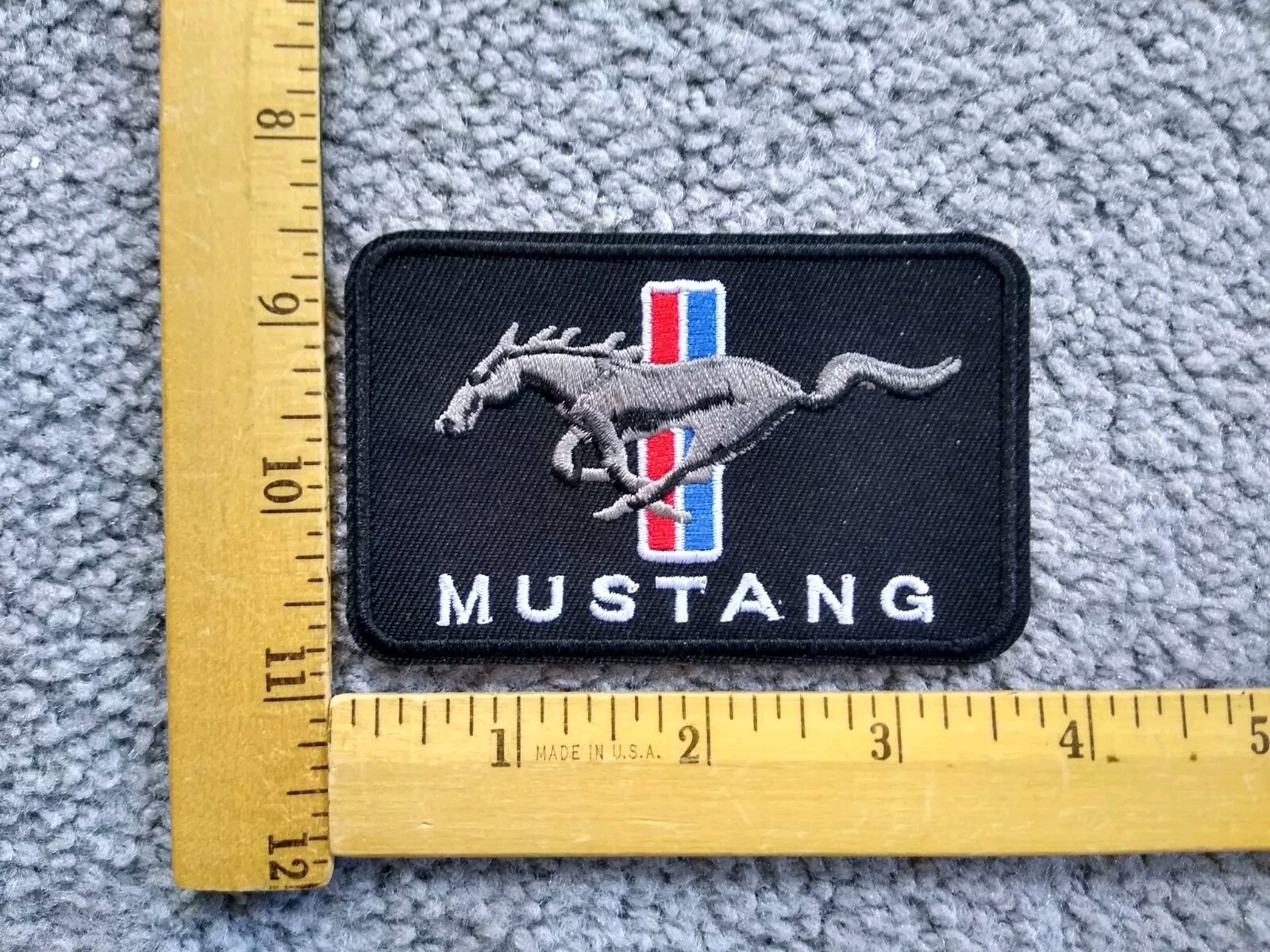 1 FORD MUSTANG CAR AUTO IRON ON PATCH free shipping