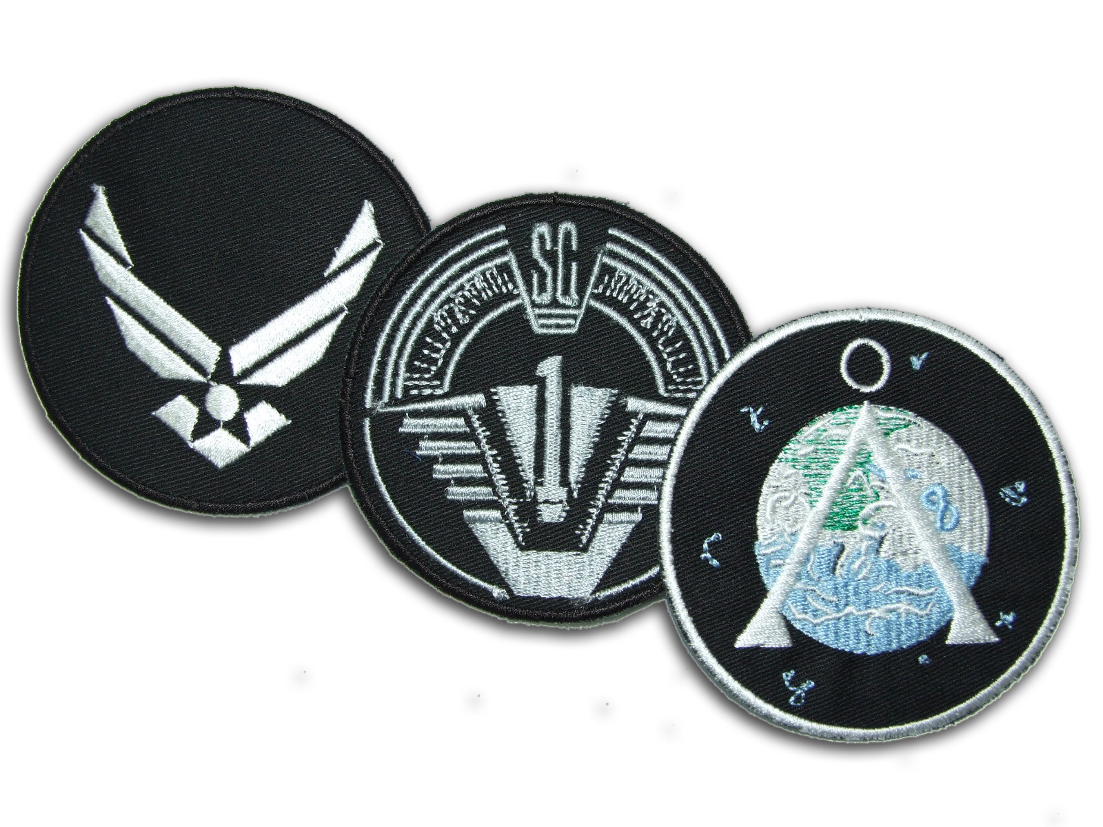 STARGATE SG1 – SET OF 3 IRON ON – Main Team Prop Jacket Patches