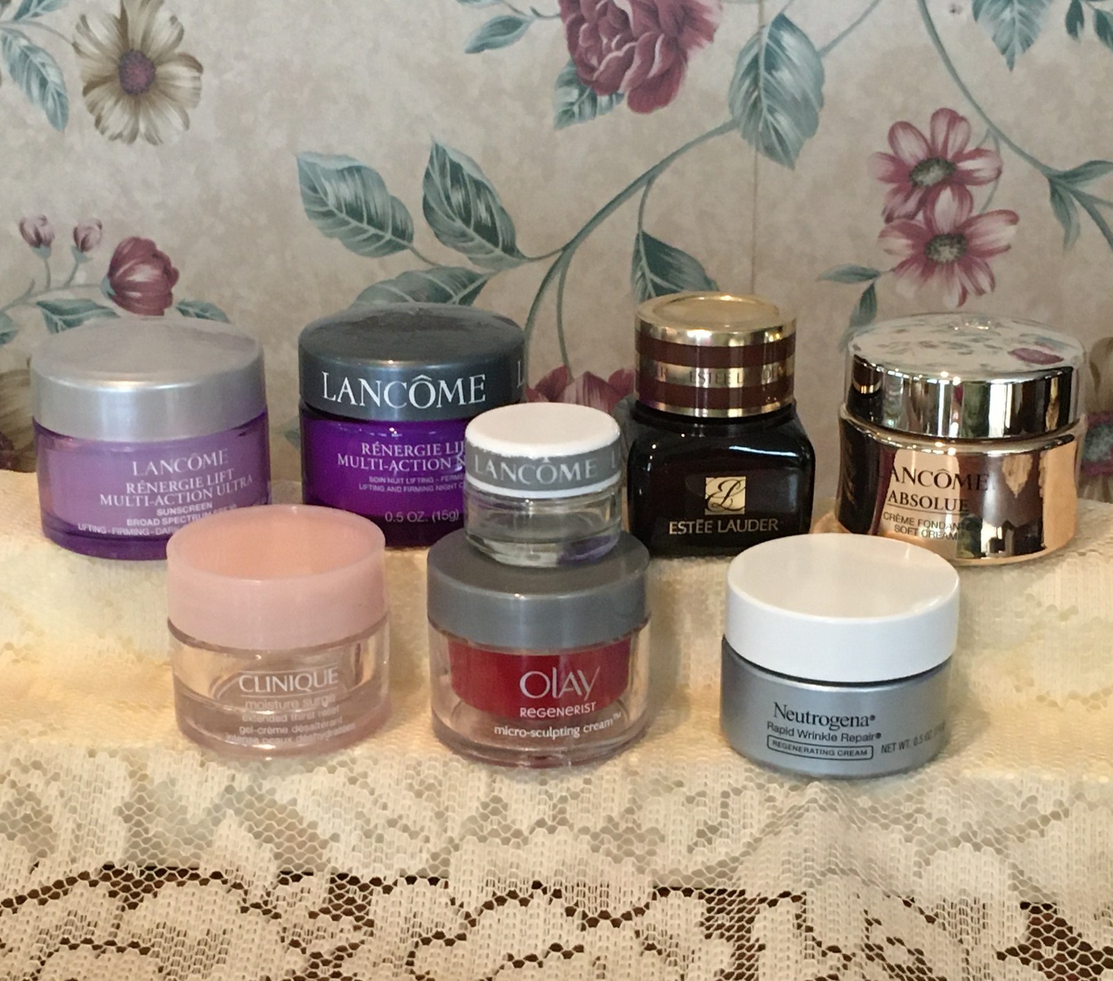 (8) Travel Size Face Cream Containers • EMPTY • REUSE • REFILL