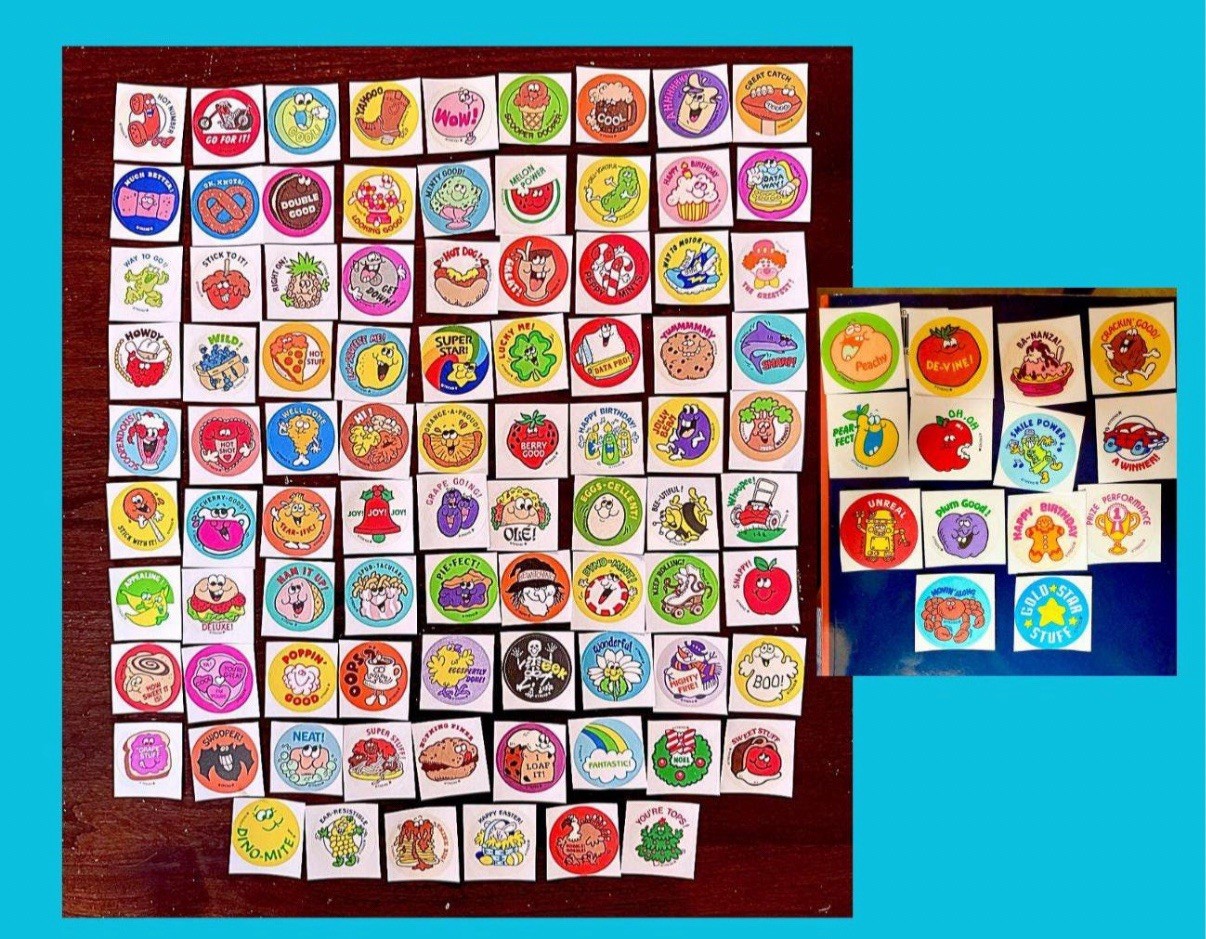 All 101 Retro 80s Scratch & Sniff Retro Stickers. One of Each, Trend