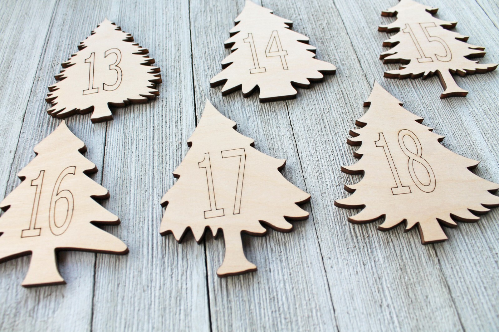 Pine Christmas Trees Sign Cabin Unfinished Wood Cutout Cut Out Shapes ALL SIZES