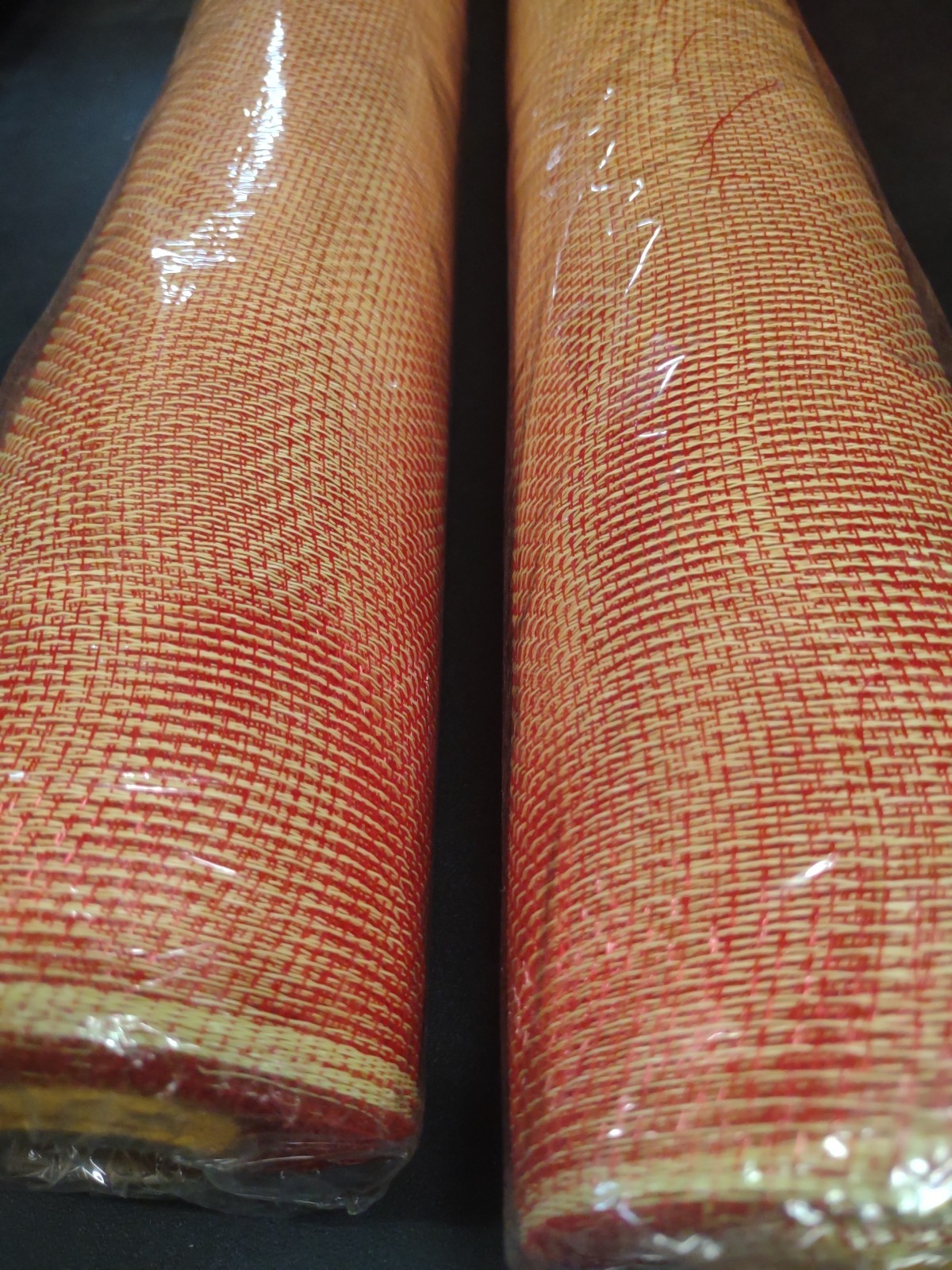 2 Rolls Deco Mesh 21″ Genuine Craig Bachman Quality 30Ft Two-Tone Red & Yellow
