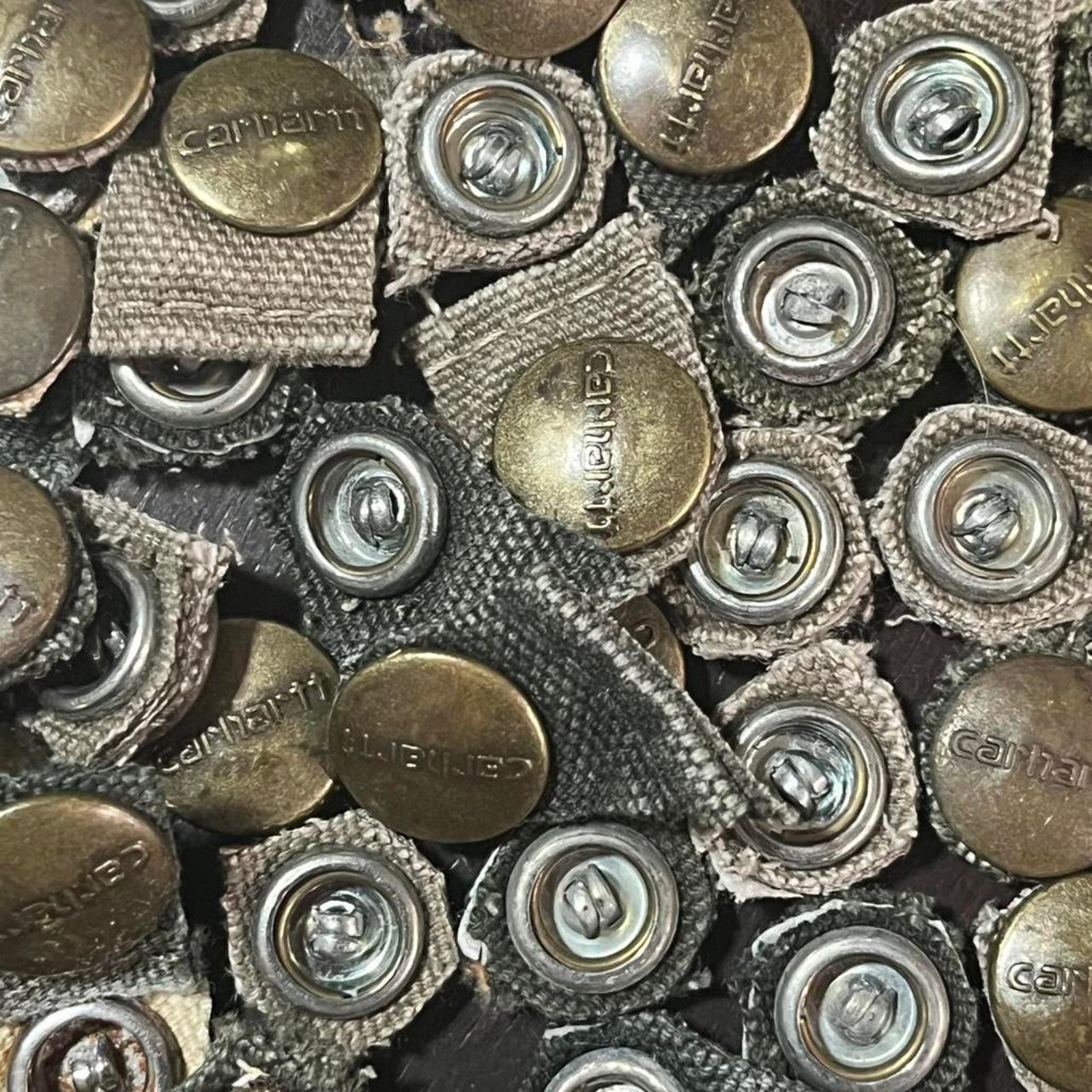 Craft DIY Project Carhartt OEM Brass Pearl Snap Replacement Repair Lot 400 Bulk