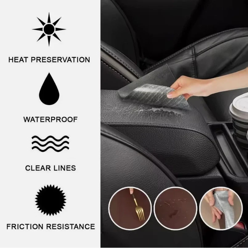 Self Adhesive Vinyl Faux Leather Fabric Repair Patch Kit for Car seat Sofas