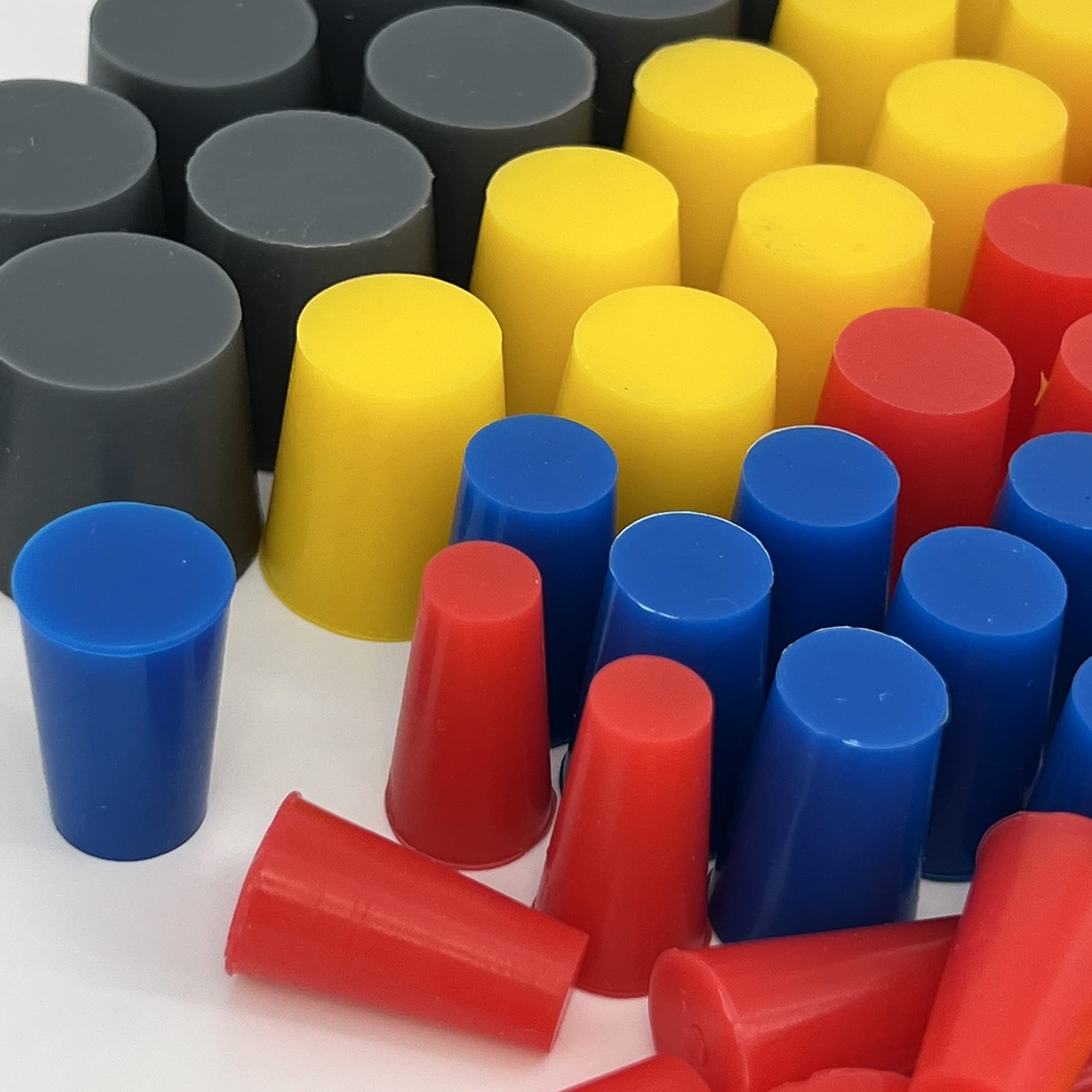235 Piece Silicone Rubber Plug Set Sizes 1/32″ to 1″ Tapered Stoppers for P…