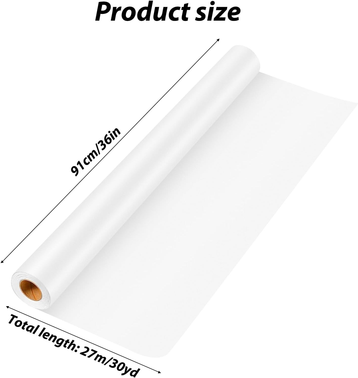 Tracing Paper Roll 36 Inches X 30 Yards Large White Pattern in unique style