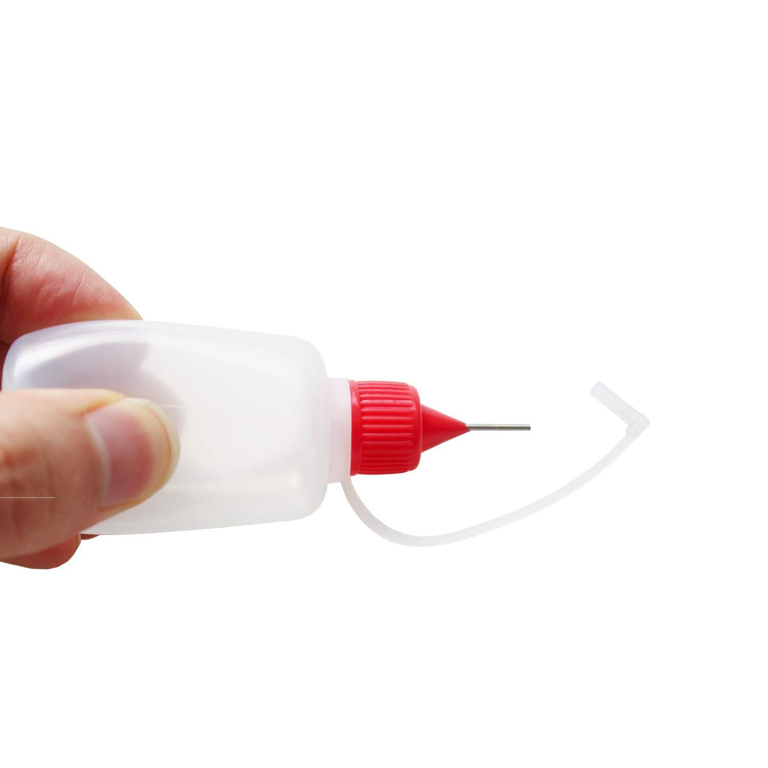 30 Pcs Precision Tip Applicator Bottles, Including 30pcs 1 Ounce Translucent …