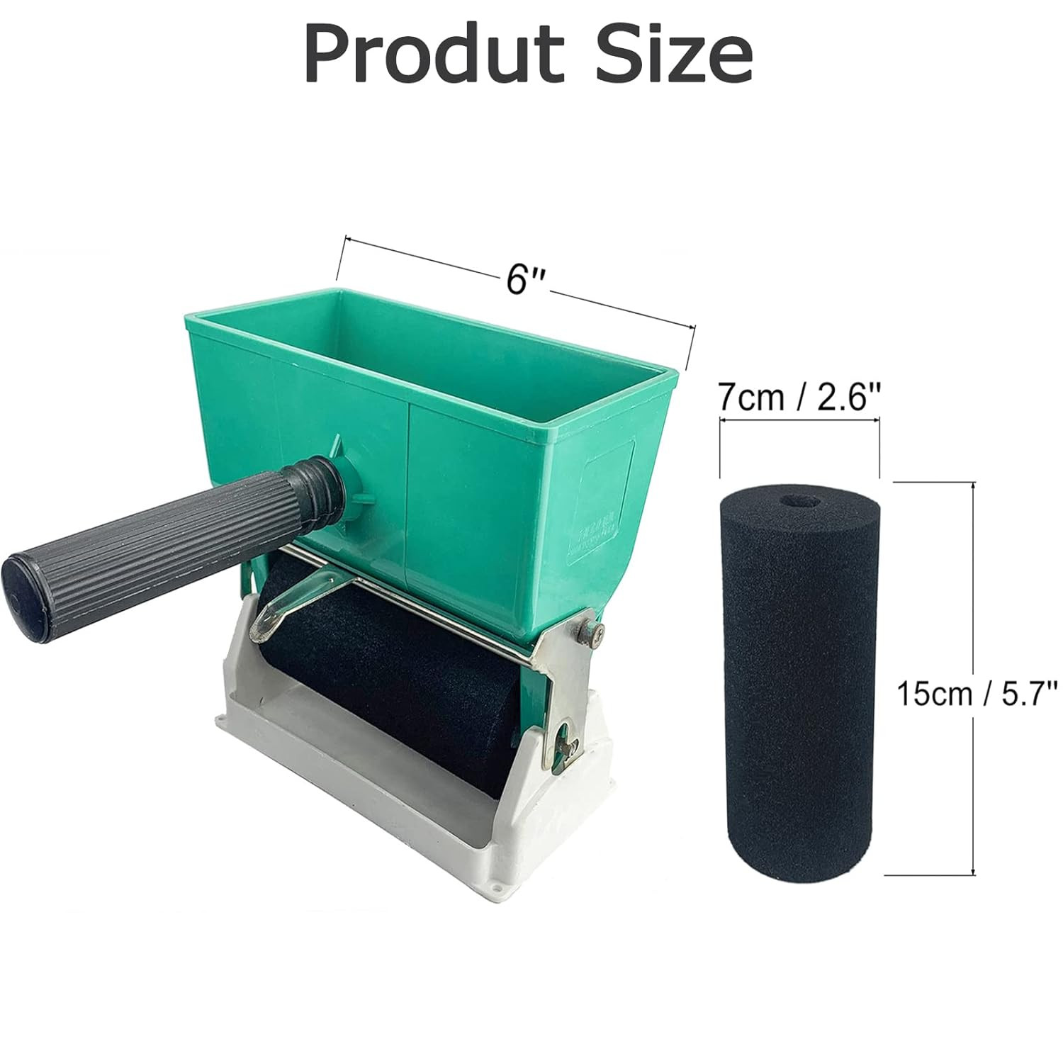 6 Inch Portable Glue Applicator Roller with Paint Bucket Handheld Manual Adhesiv