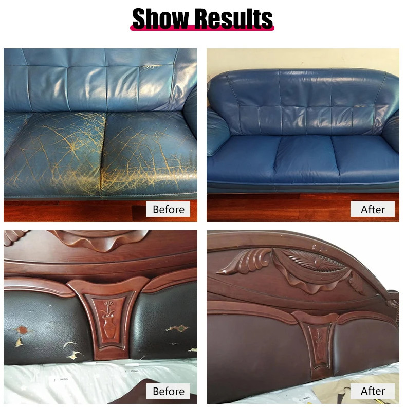 Self Adhesive Vinyl Faux Leather Fabric Repair Patch Kit for Car seat Sofas