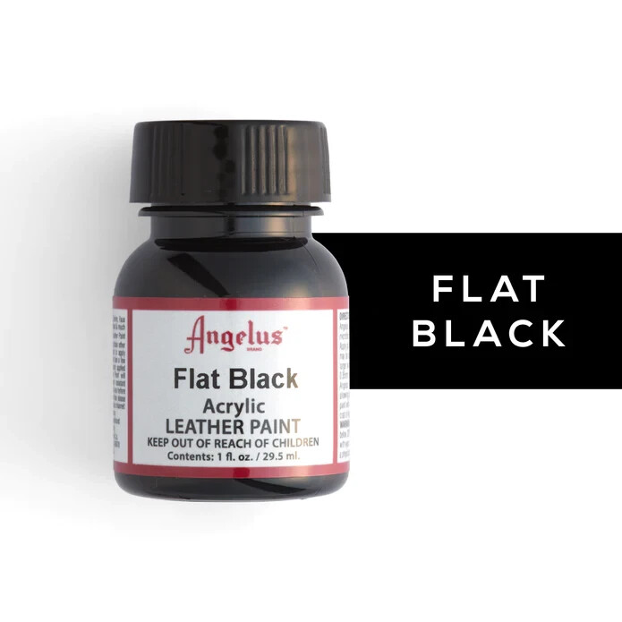 Angelus FLAT BLACK + FLAT WHITE Leather Paint – 1 fl.oz