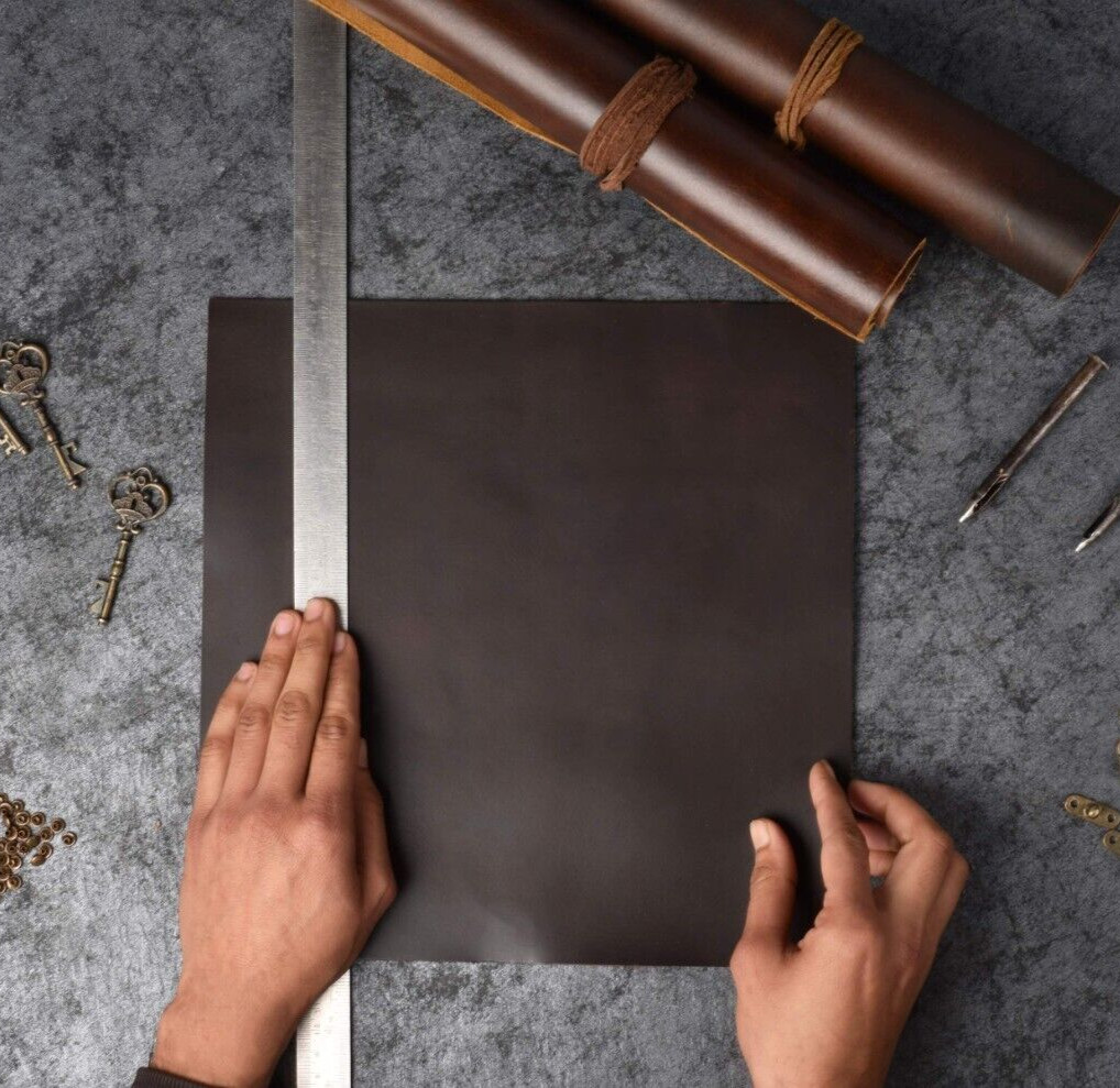 Full Grain Buff Leather Sheet-Premium Craft Leather for Tooling, Upholstery
