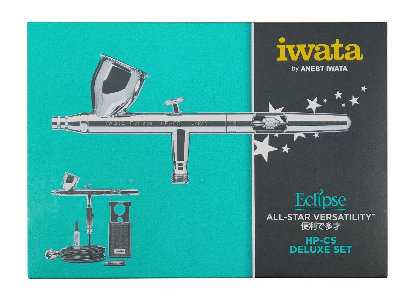 ANEST IWATA MEDEA Airbrush HP-CS Eclipse 0.3mm 1/4oz. 7ml with air hose HP-CS-JP