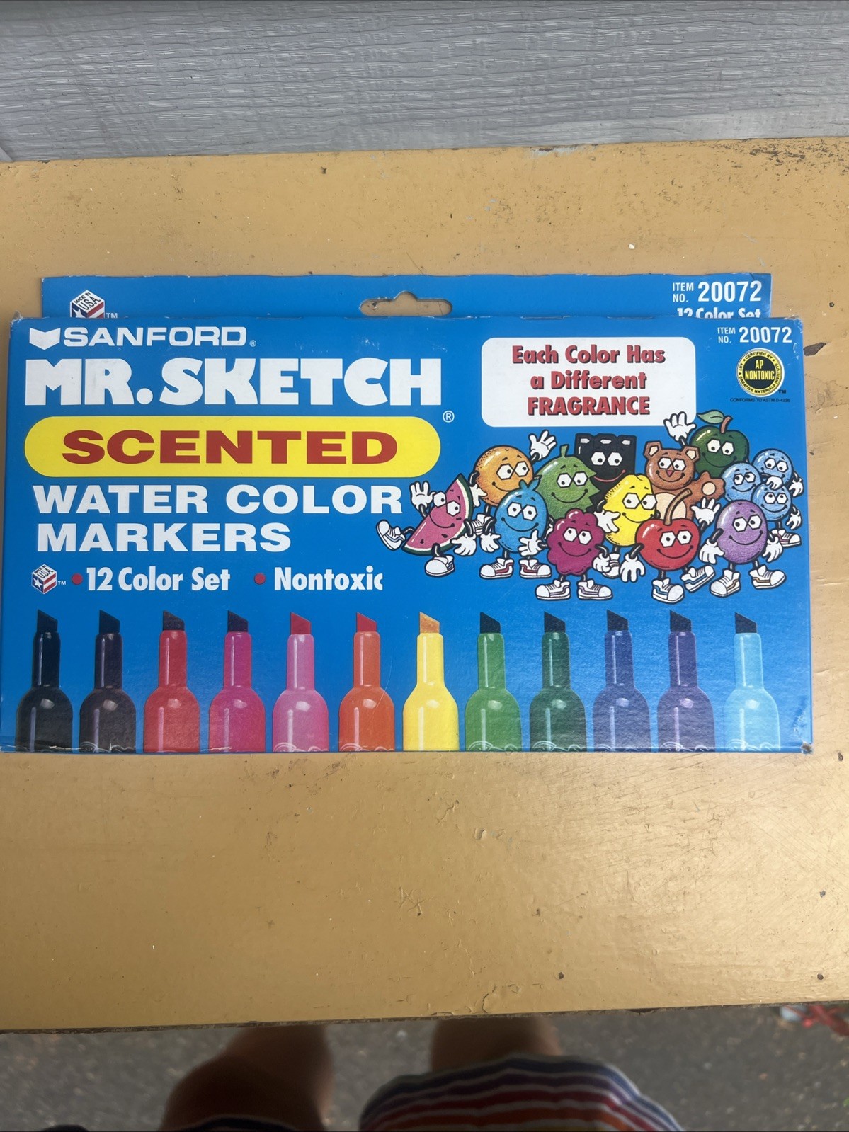 Vintage 1998 Mr. Sketch Scented Watercolor Markers Set Of 12 Non-Toxic