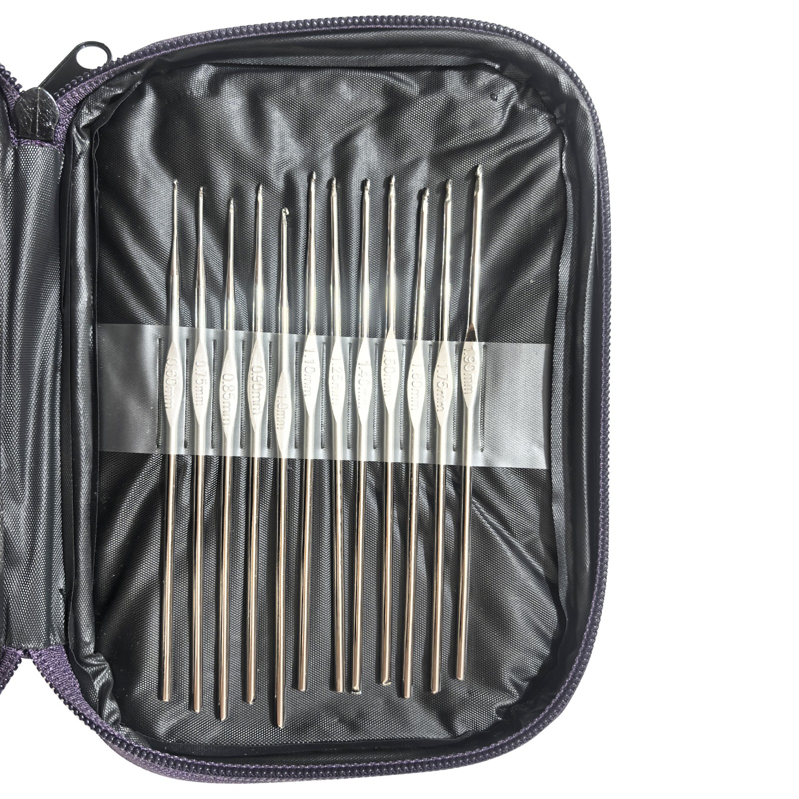 Aluminum Crochet Hooks Needles Knit 22 Pcs Set Multi Color Weave Craft Yarn New
