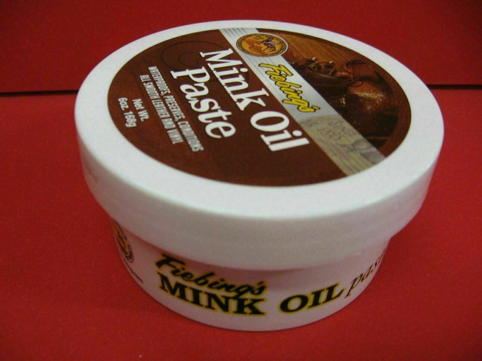 Fiebings Mink Oil 6 Oz. – Waterproofing Paste – Leather Preserver/Conditioner