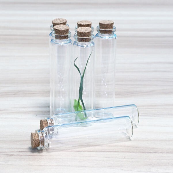 30ml Crafts Bottles Glass Empty Cork gift Vials Glass DIY Small Jars Candy