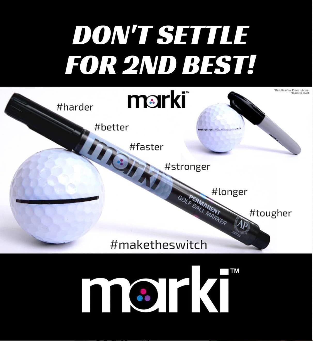 8 Assorted MARKi Permanent Golf Ball Markers – Designed for Golfers & MUCH MORE!