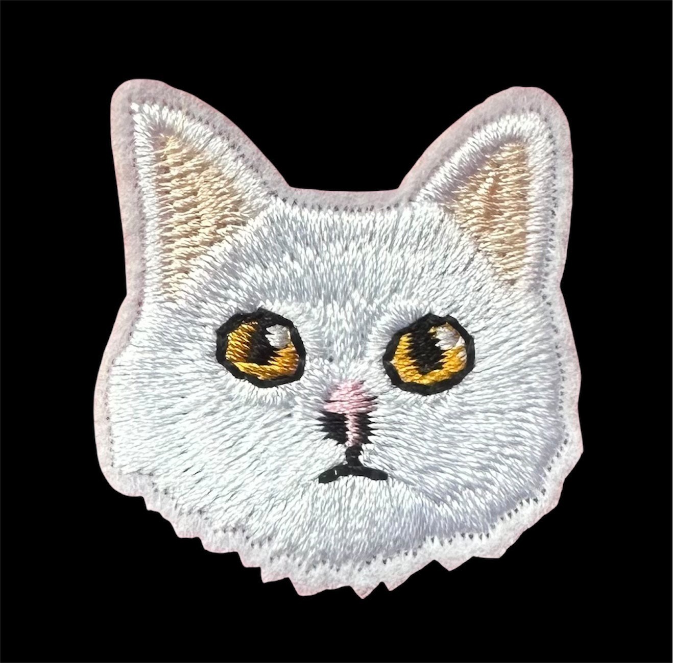Cute Animal Face embroidered Iron-On 1+1/2 x 1+5/8 inch FREE SHIPPING