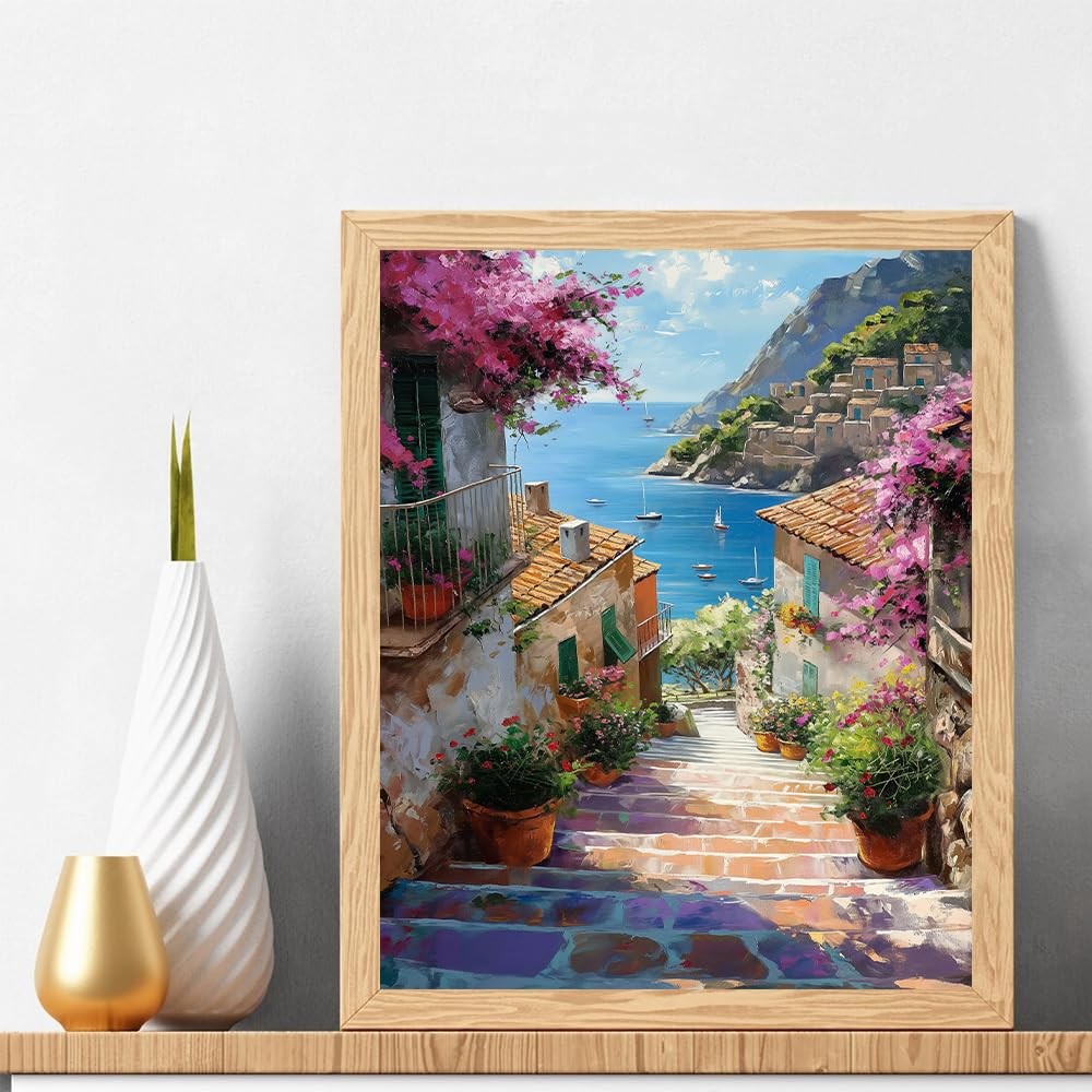 Modern Abstract Painting By Numbers Kit Cross Stitch Wall Art Decoration