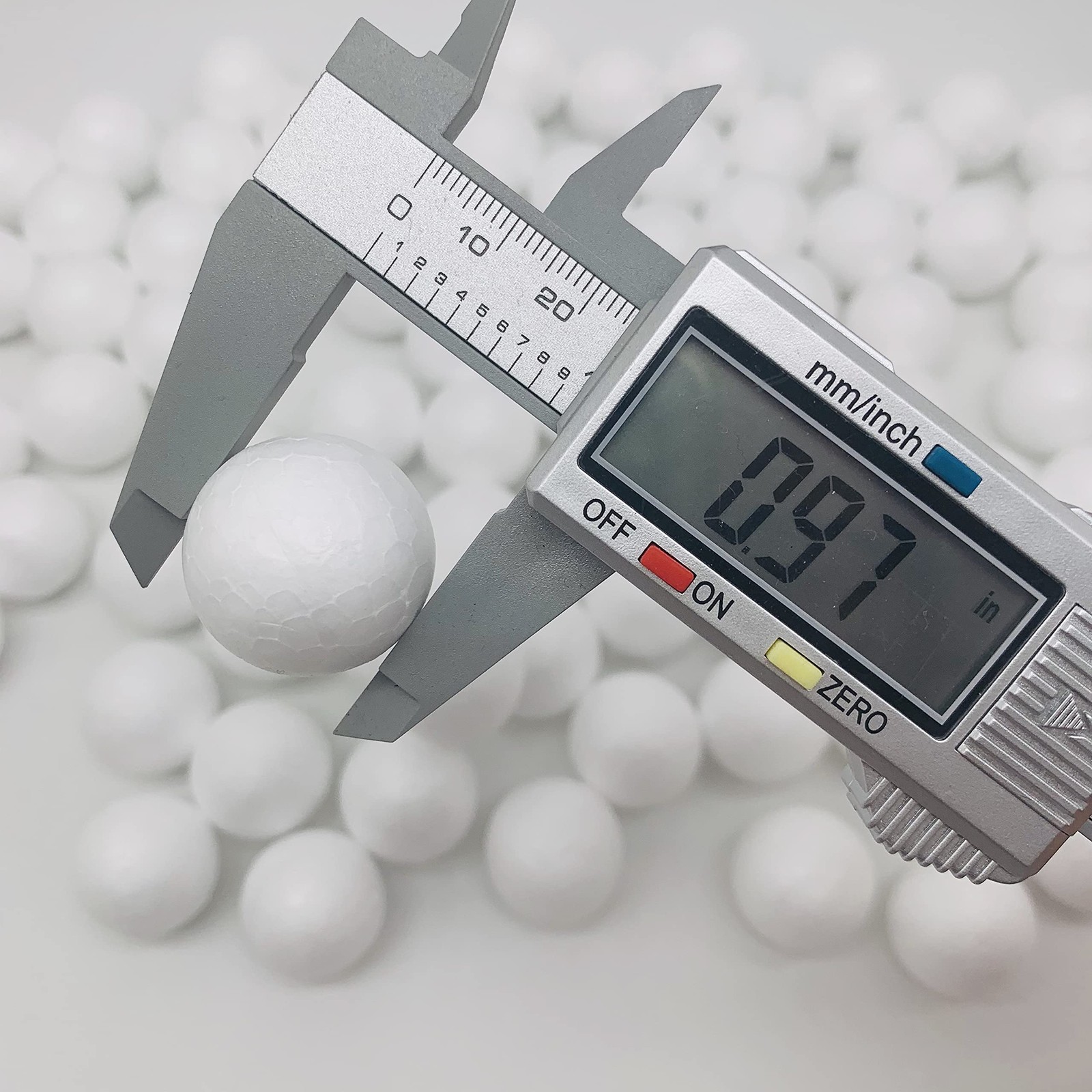 Crafjie Craft Foam Balls 80-Pack 1 Inch in Diameter, Polystyrene 1in 80pcs