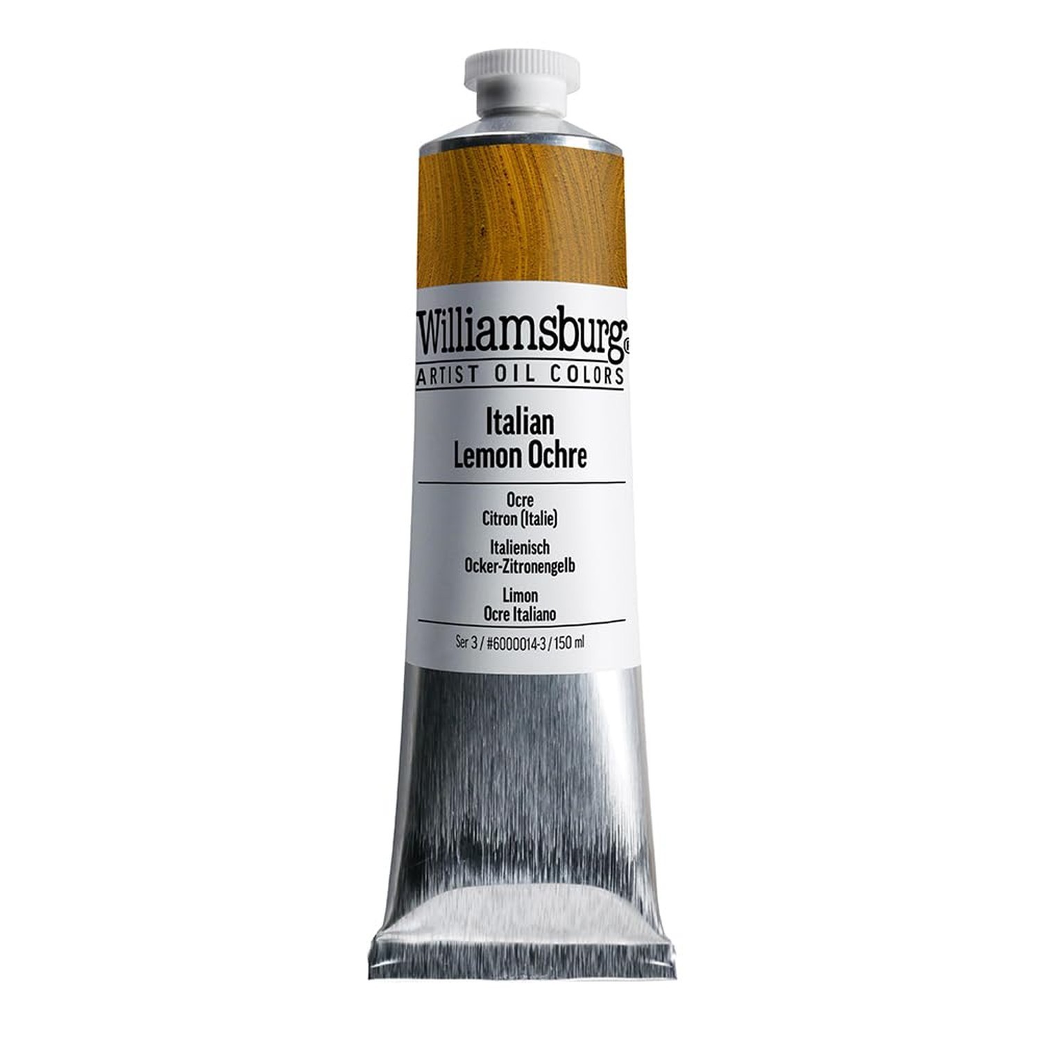 Williamsburg Artist Oil Colors by GOLDEN, Italian Lemon Ochre, 150 ml tube, P…