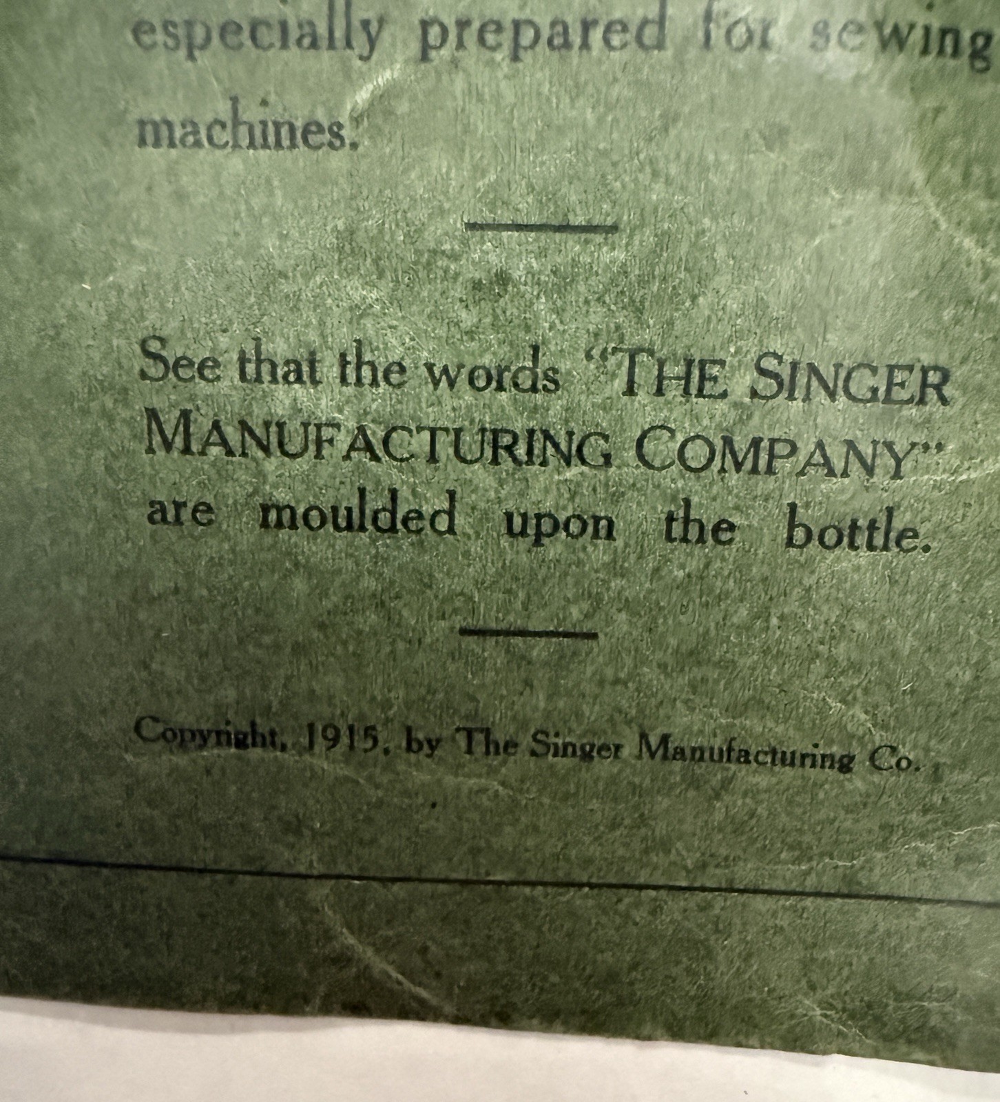 Vintage Singer 127 Class Sewing Machine Instructional Manual Book Original 1915