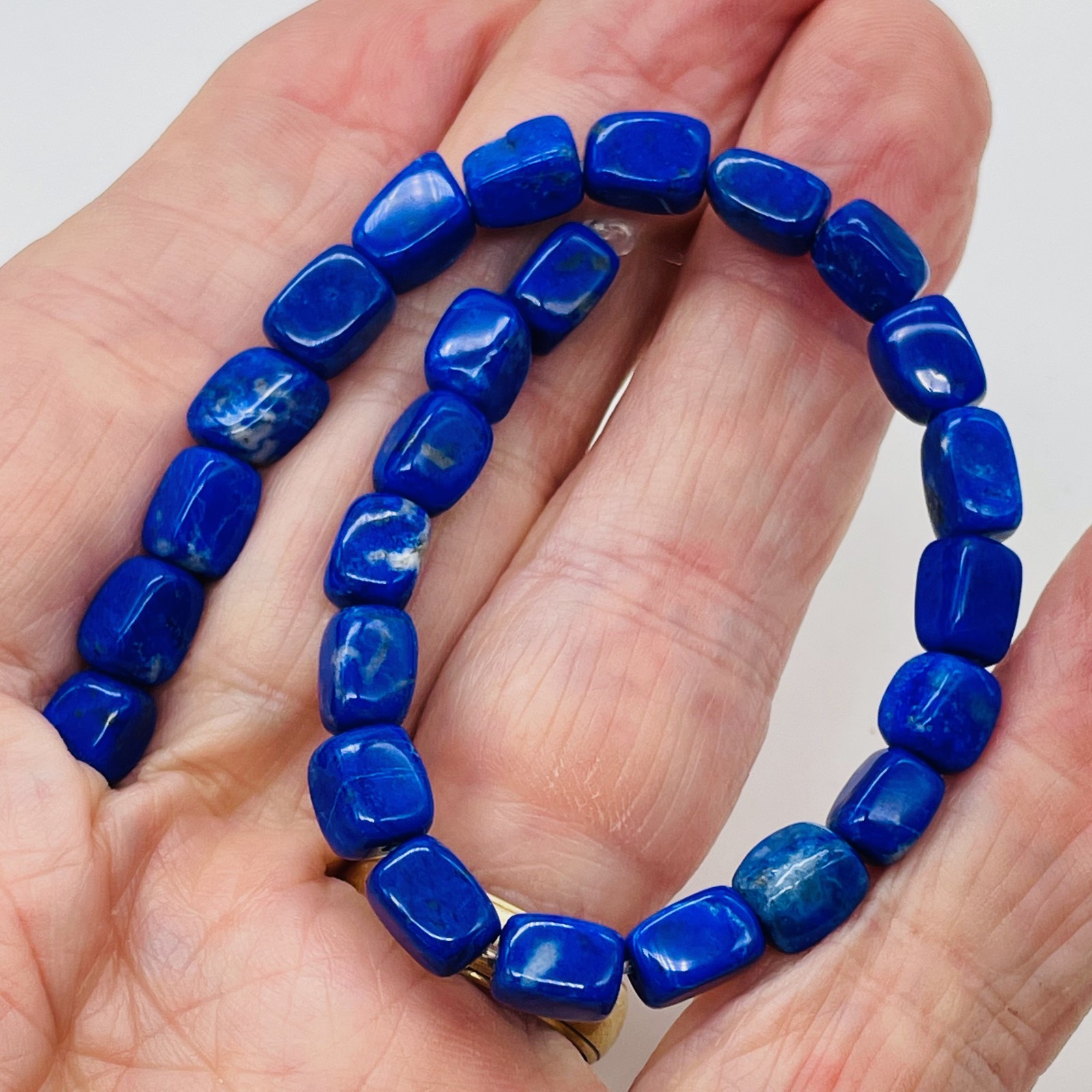 Laps Lazuli Nugget | 7.5×7.5 – 7x5x5mm | Blue | 25 Bead Half Strand |