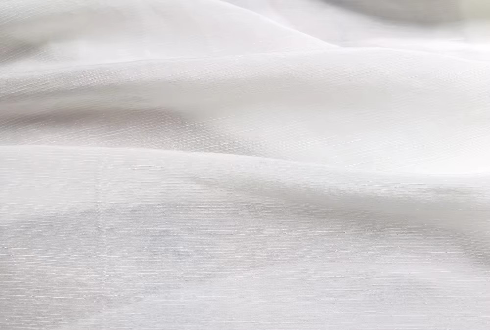 54” Wide By Yard Mulberry Silk Linen Fabric Natural White Lace Sewing Material