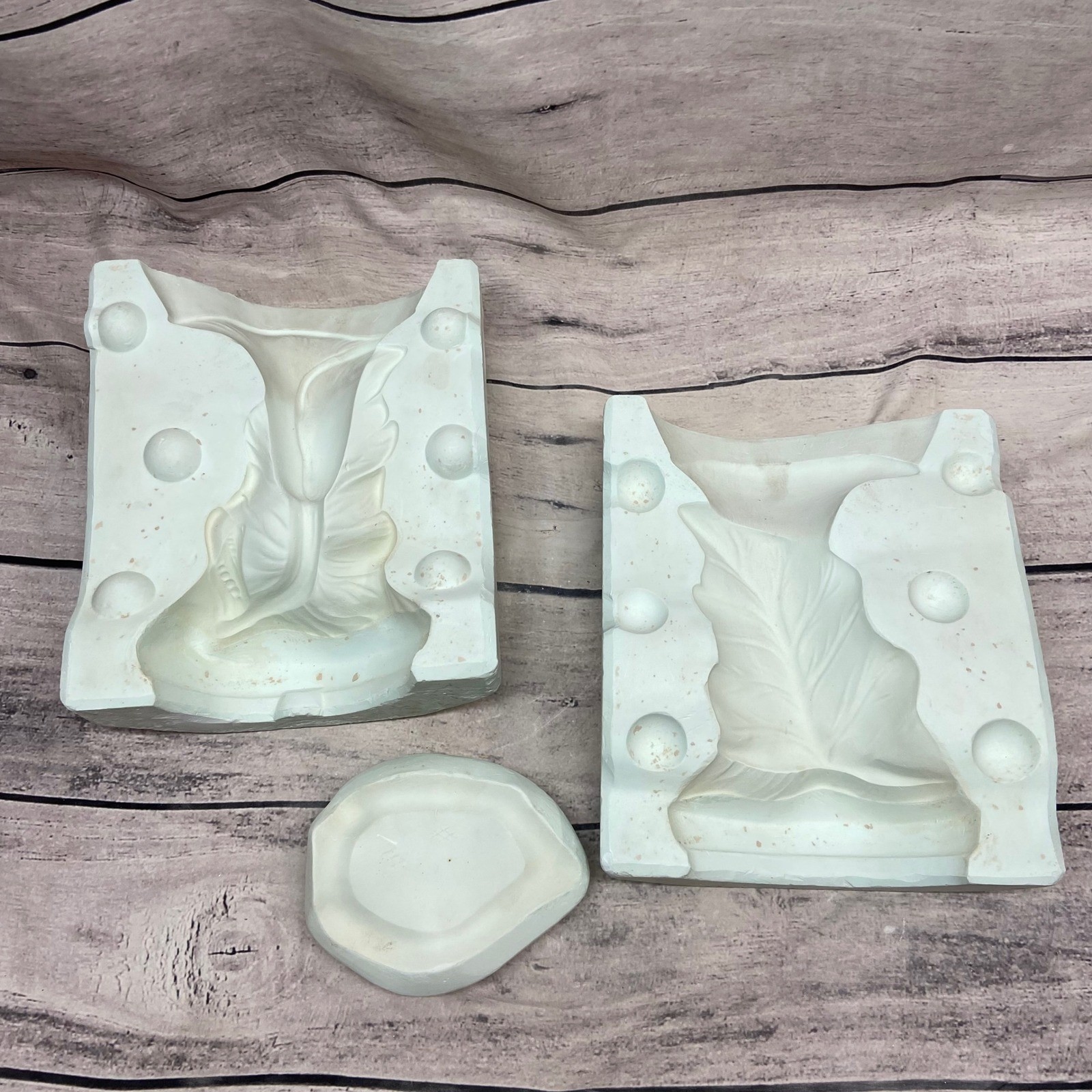 Vintage Ceramic Slip Casting Mold Calla Lily Vase Floral