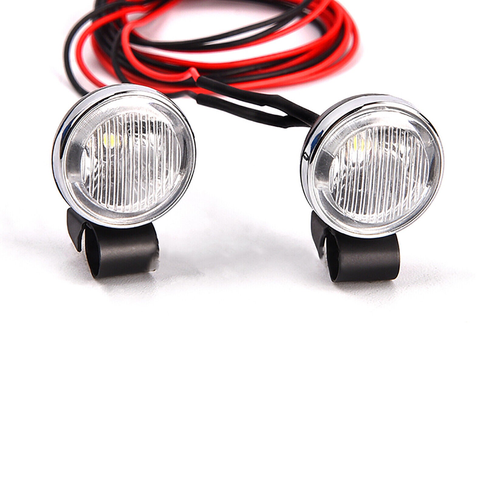 18mm Retro Round Spotlight Headlight Kit G157H for GRC1/10 T4 SCX10 RC Model Car