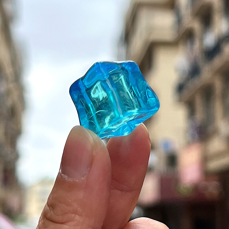 100pcs 18×18 Clear Cube Sheer Acrylic Beads Material Craft for Bottle Bar Decor