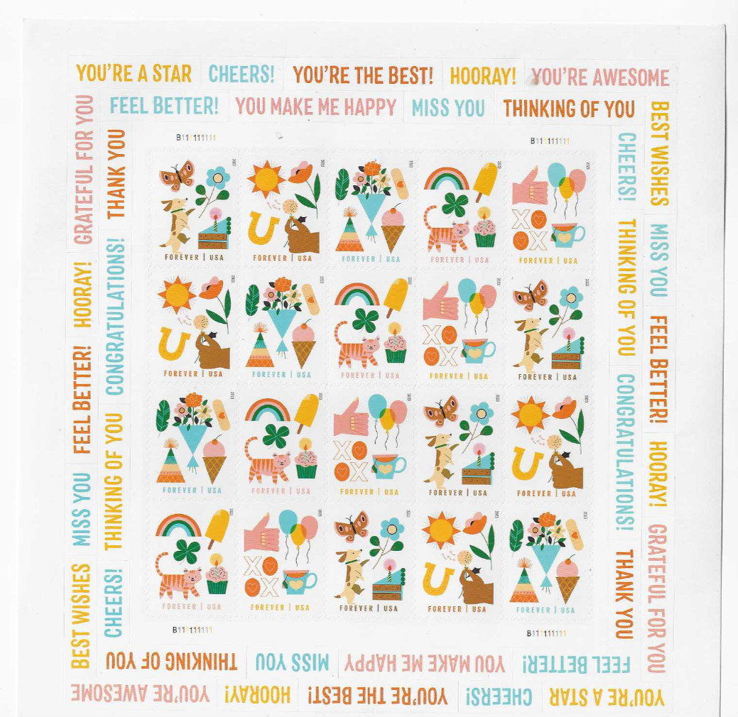 assorted designs – 1 sheet