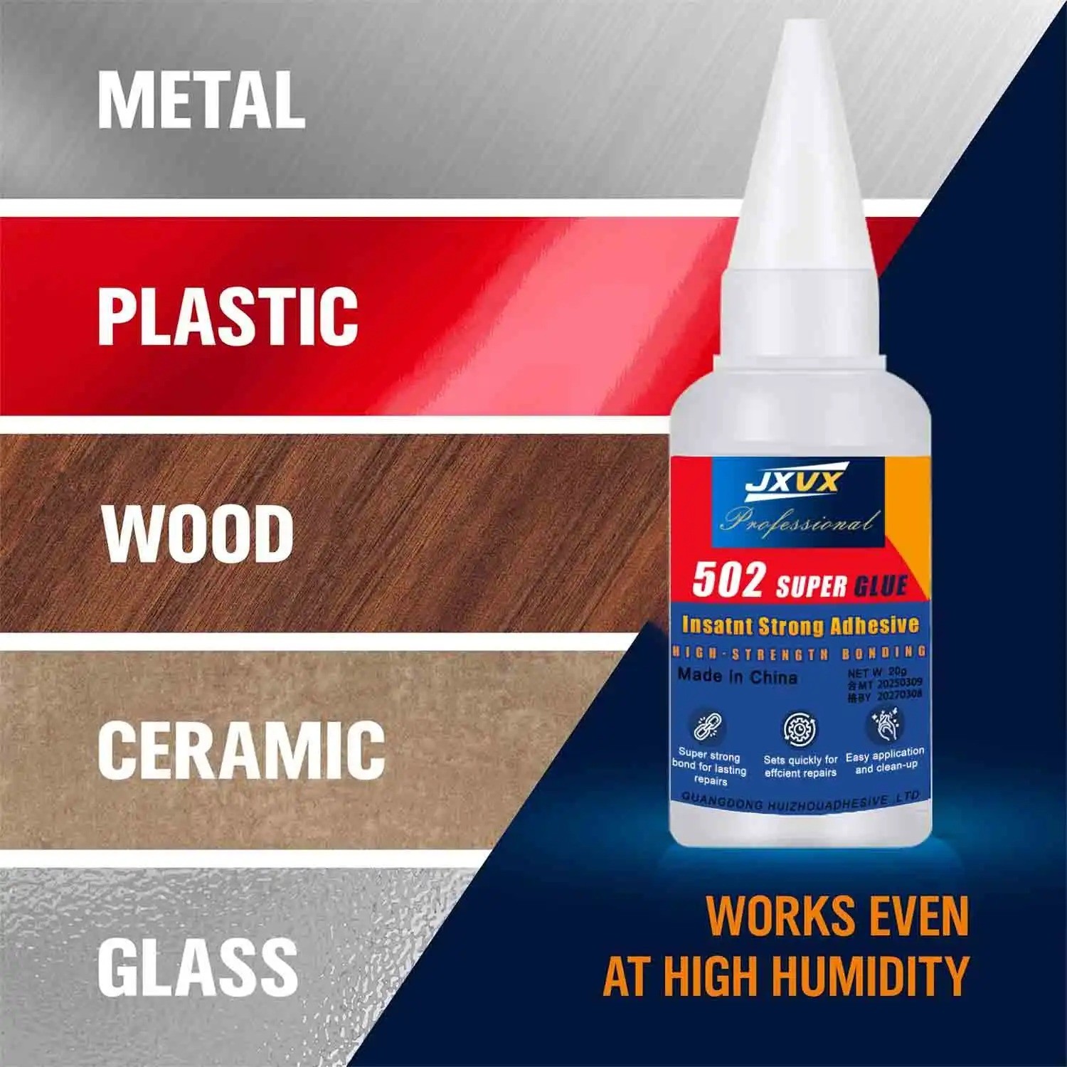 Super glue 502 High Strength Quick-drying Cyanoacrylate Adhesive for leather