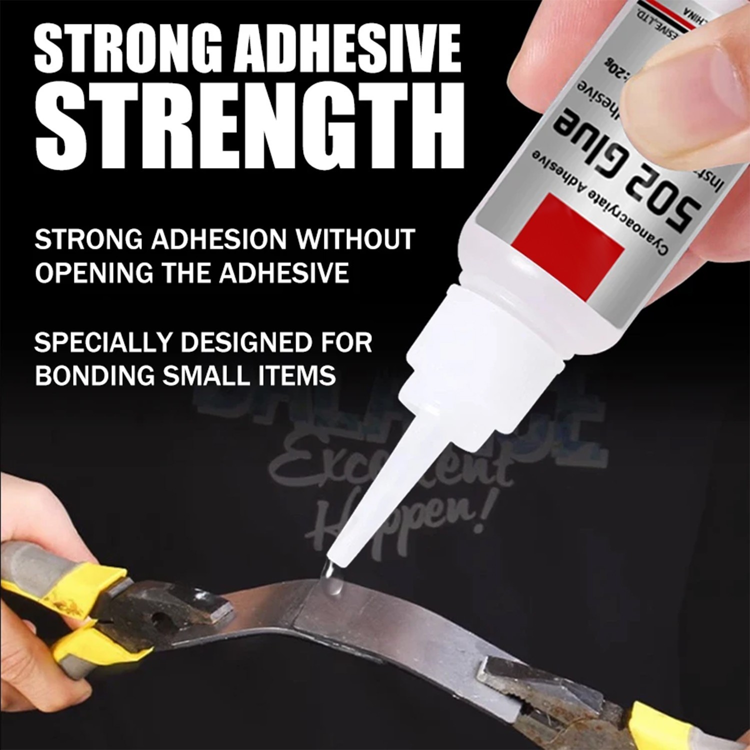 JXVX 502 Super Glue Instant Quick-drying Cyanoacrylate Adhesive Liquid Glue Tool
