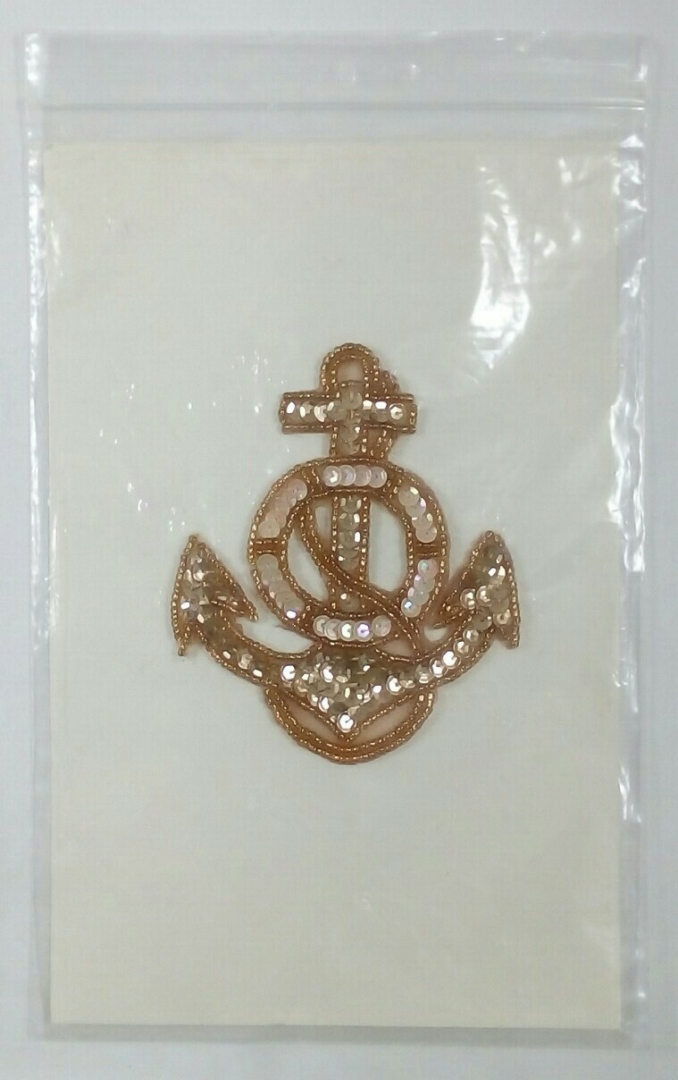 Karla Jordan Kollections ANCHOR Sequin Applique removable adhesive VTG 1990s