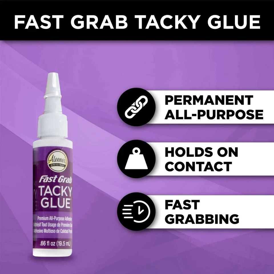Aleene’s Tacky 5-Piece Trial Pack, All Purpose Glue for Crafts and DIY Projects,