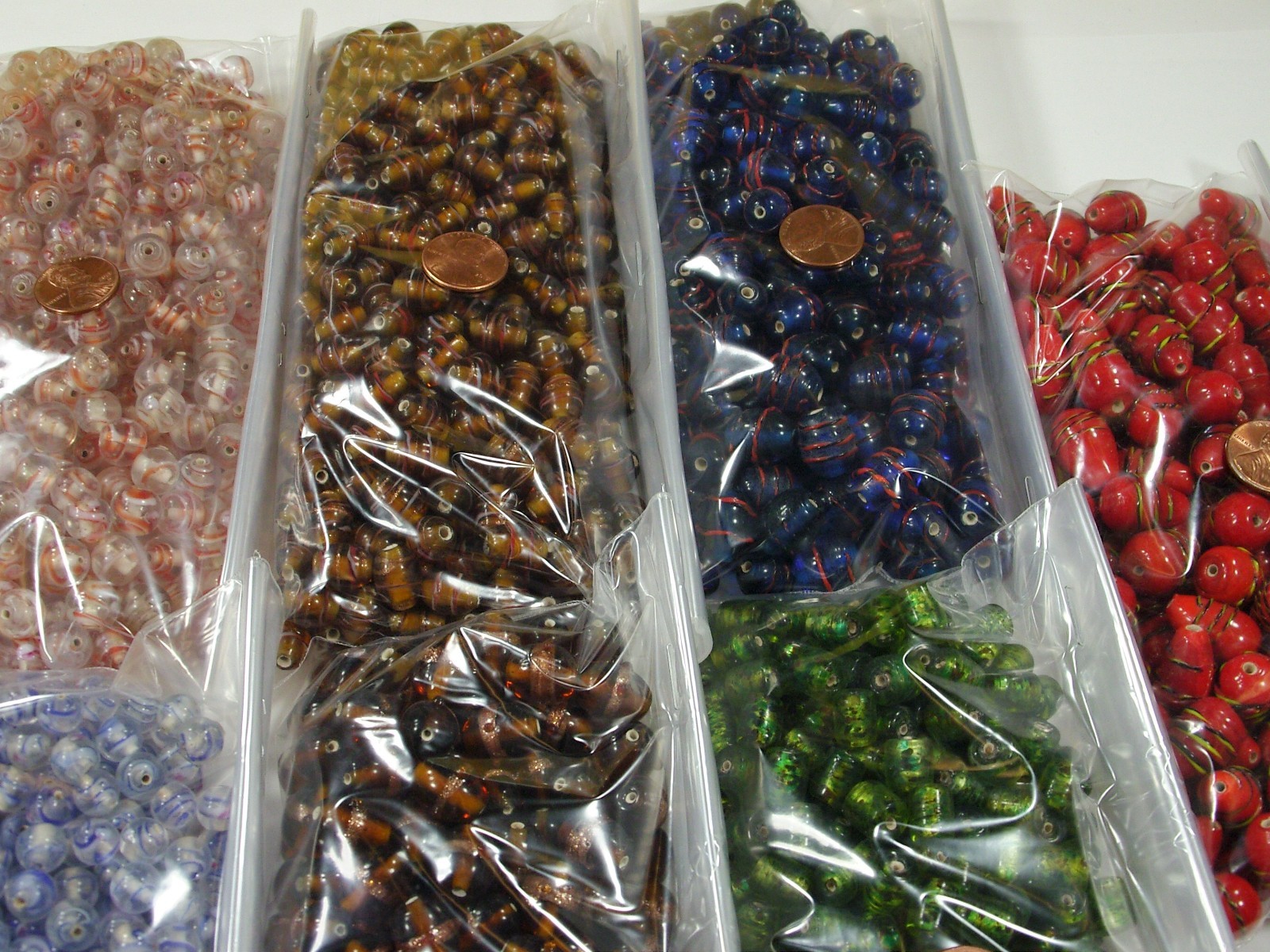 8 Pounds Assorted India Handmade Fancy Glass Beads Wholesale Bulk Lot (PK-1) ⭐