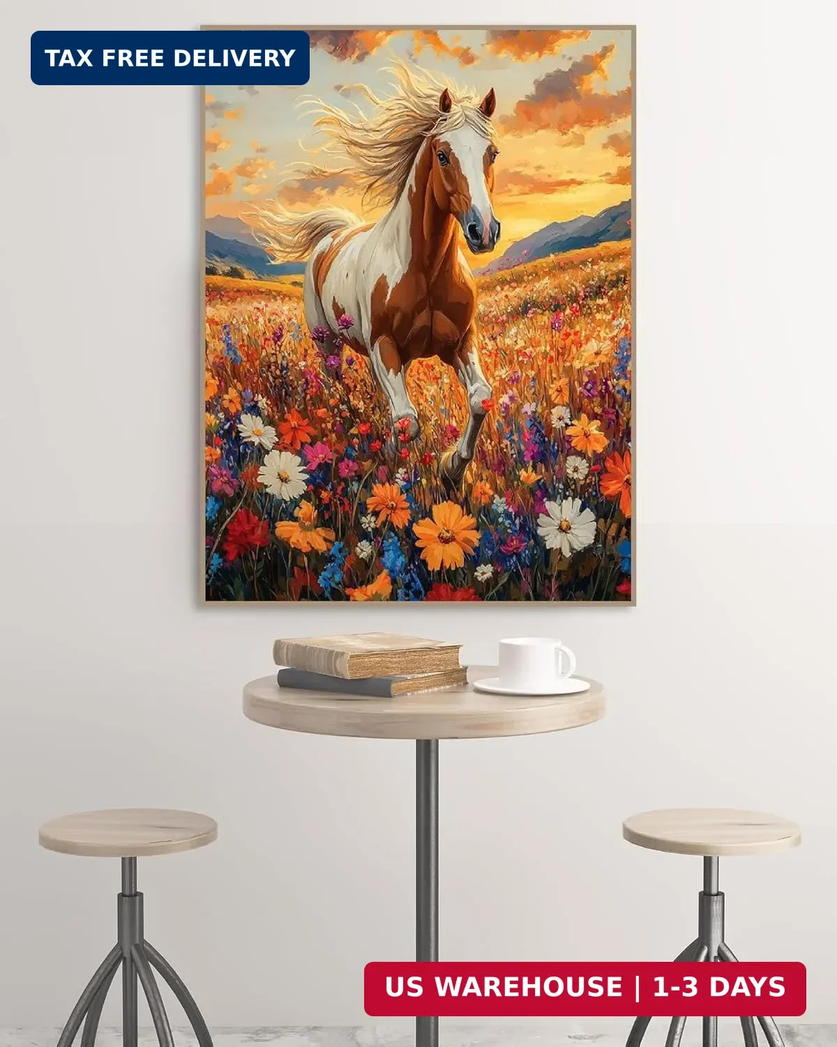 5D Diamond Art Kits for Adults,Diamond Painting Kits for Running Horses,DIY …