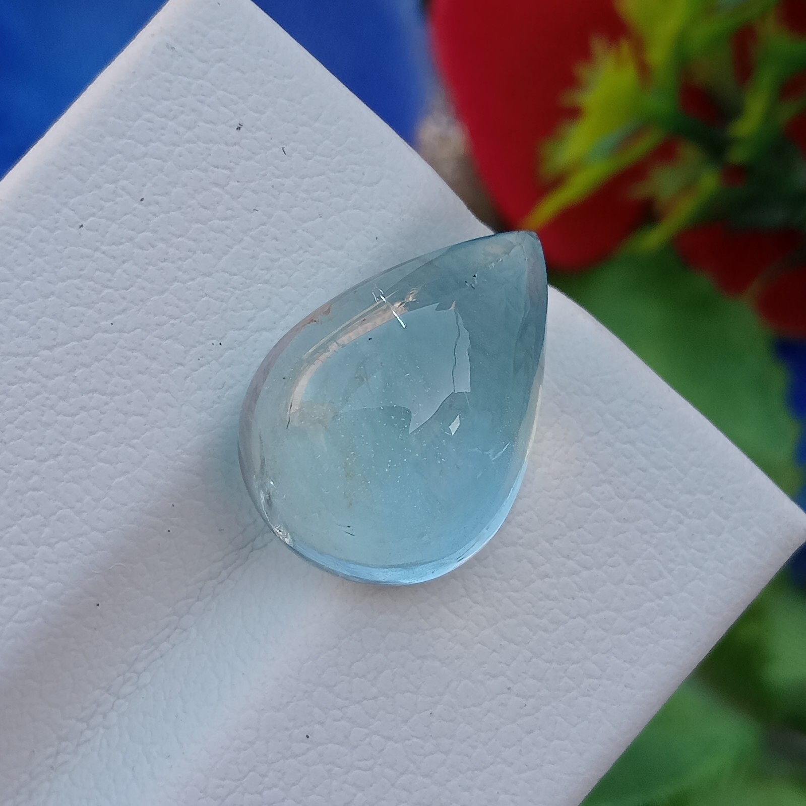 3.40ct Aquamarine Cabochon – 12x9mm Loose Gemstone for Jewelry Making