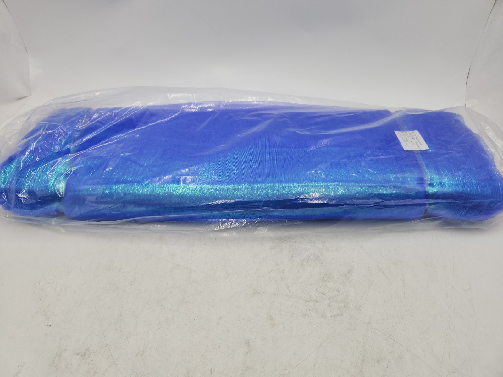 Iridescent Crush Shimmery Organza Royal Blue Fabric 47″ x 20Yd Lightweight Sheer