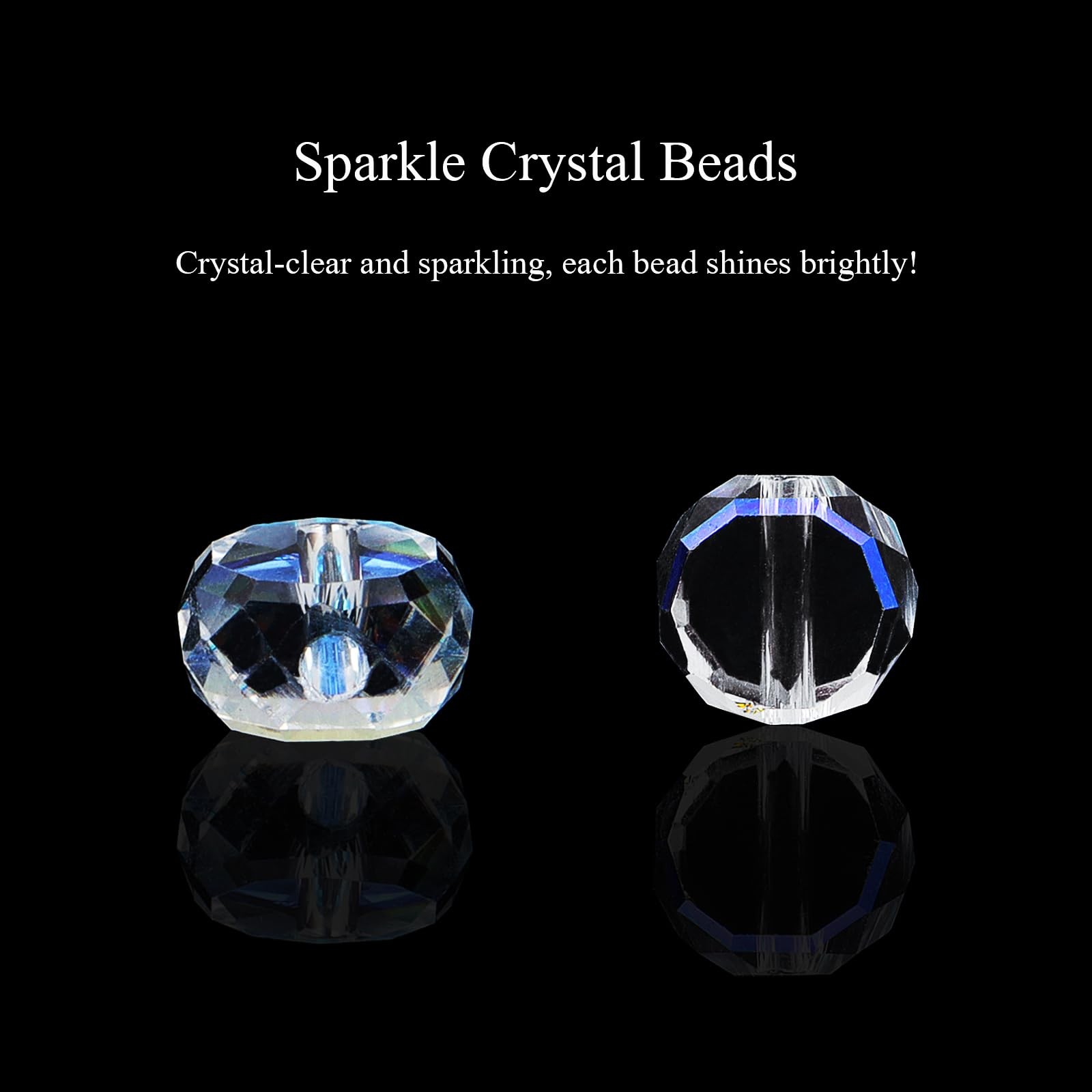 DIQIO 6mm Crystal AB Flat Coin Beads