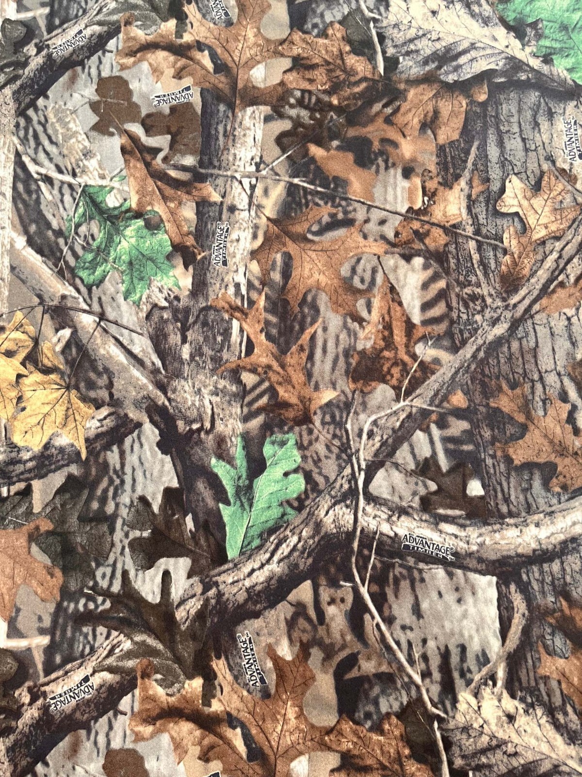 BY THE YARD 60” WIDE COTTON SOFT ADVANTAGE TIMBER CAMOFLAUGE FABRIC CAMO NEW