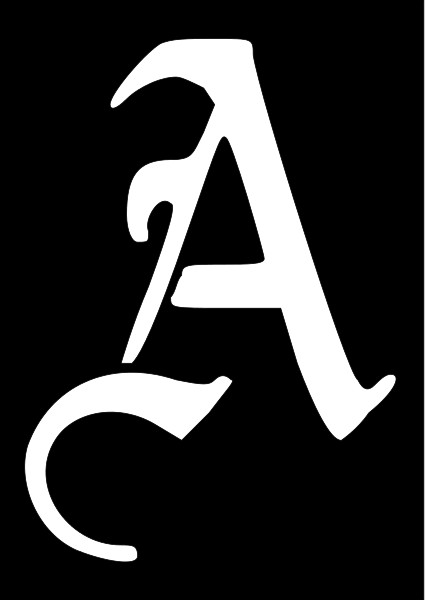 OLD ENGLISH SINGLE LETTERS Lg Sz Stencil Template Wall Signs Airbrush YOU CHOOSE