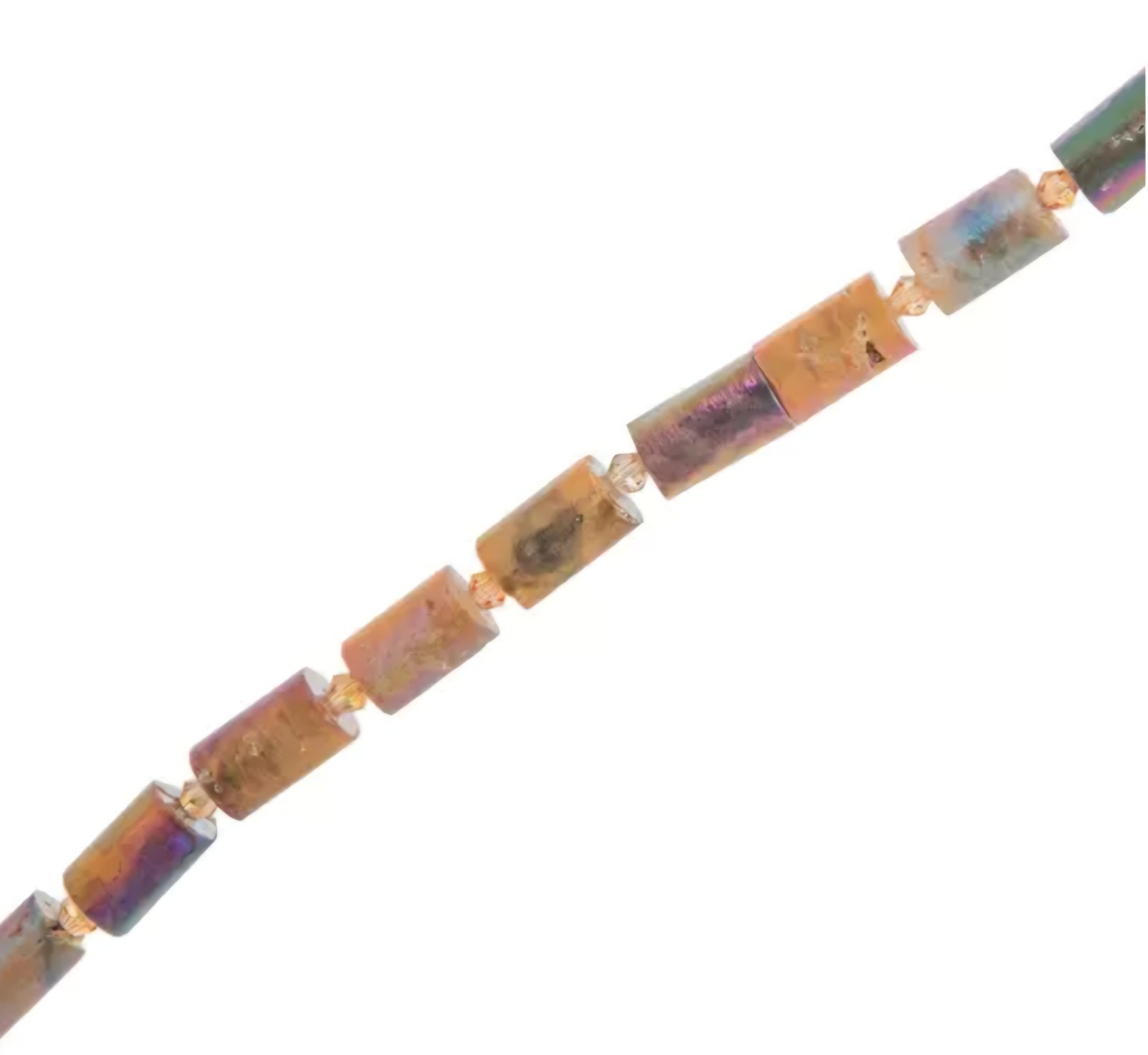 Jewelry Making Beads HUGE NEW LOT 5 Strands Shimmering Agate Tubes Color Gallery