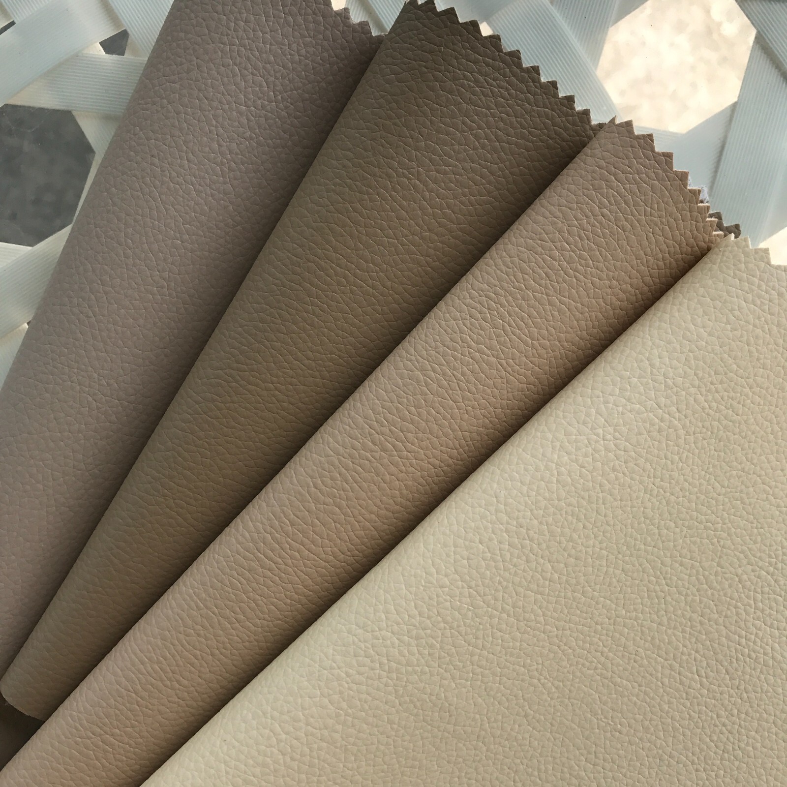 45+ Colors Self-Adhesive Vinyl Fabric Faux Leather 56″Wide Continuous By Yard